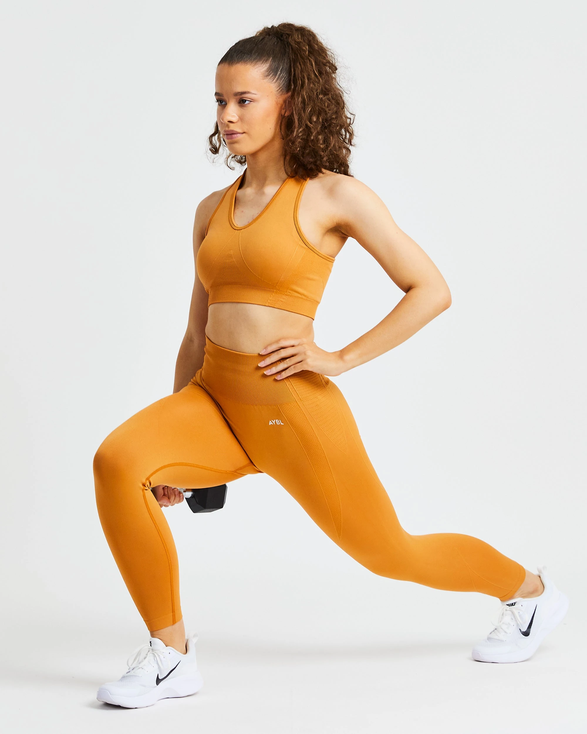 AYBL Balance V2 Seamless Sports Bra - Spiced Orange - Image 7