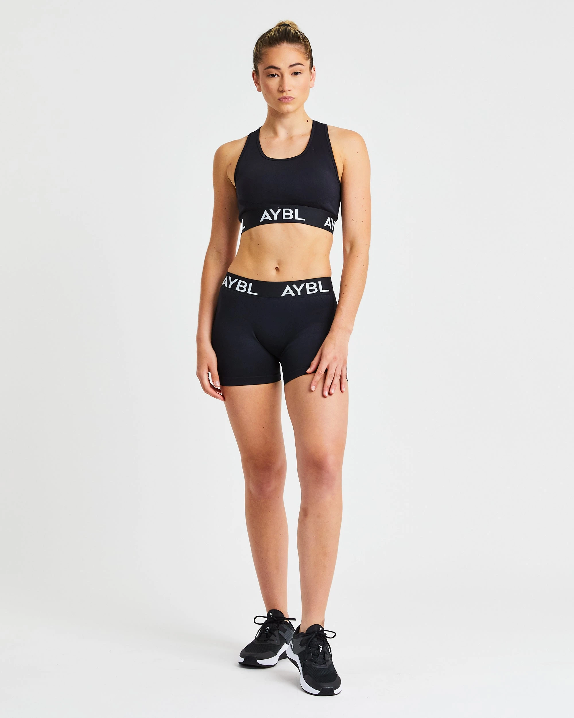 AYBL Staple Seamless Sports Bra - Black - Image 3