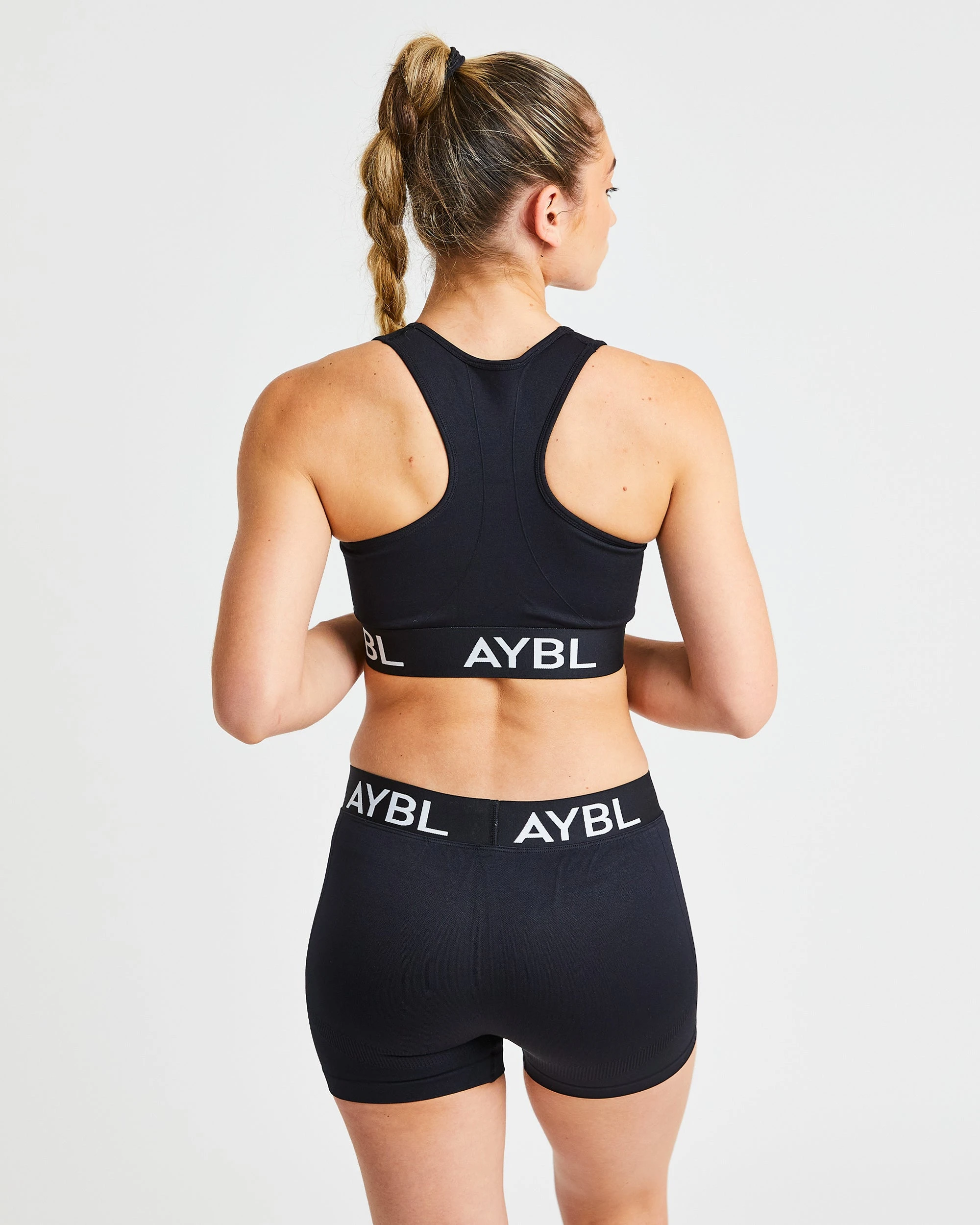 AYBL Staple Seamless Sports Bra - Black - Image 2