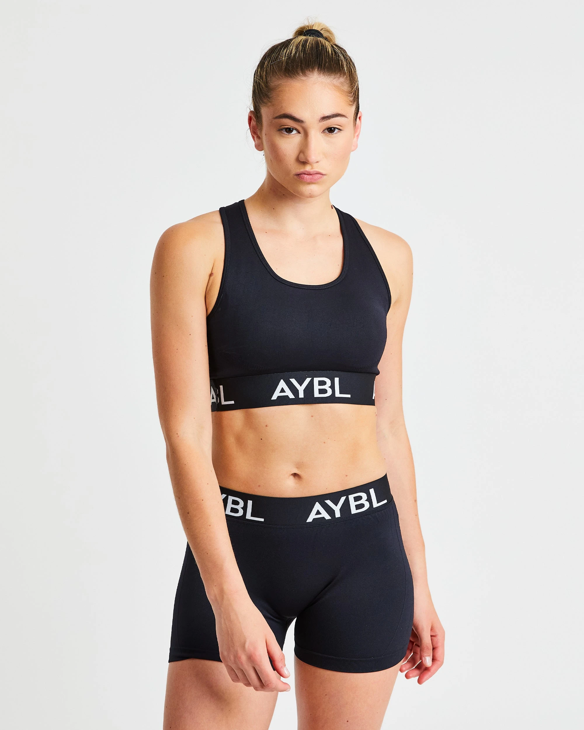 AYBL Staple Seamless Sports Bra - Black