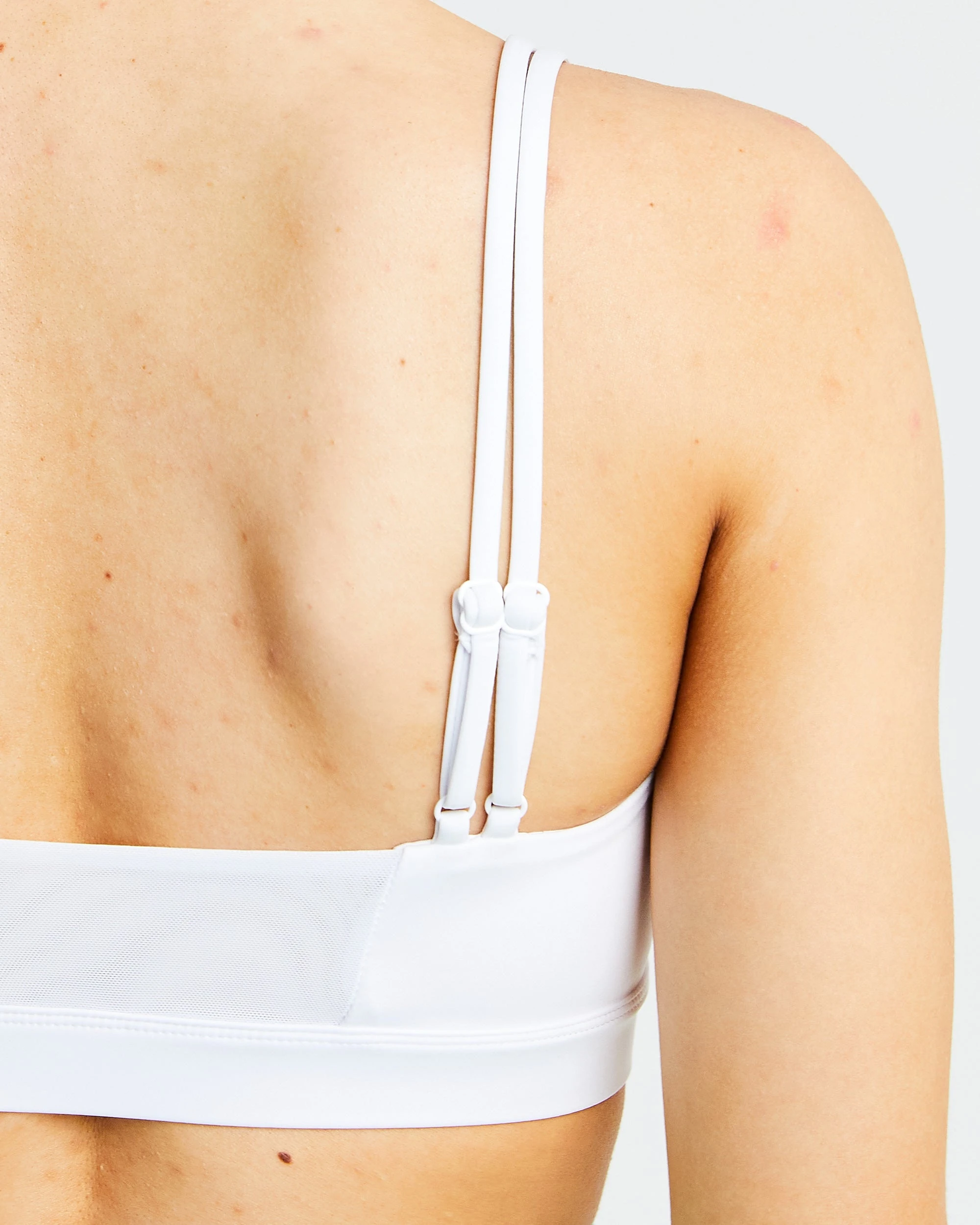 AYBL Essential Bandeau Sports Bra - White - Image 6