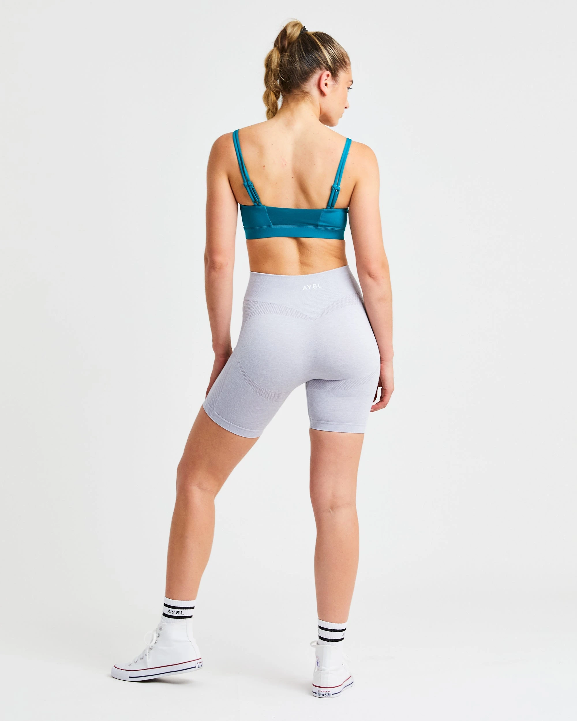 AYBL Essential Bandeau Sports Bra - Teal - Image 4