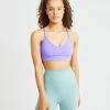 AYBL Essential V Neck Sports Bra - Purple