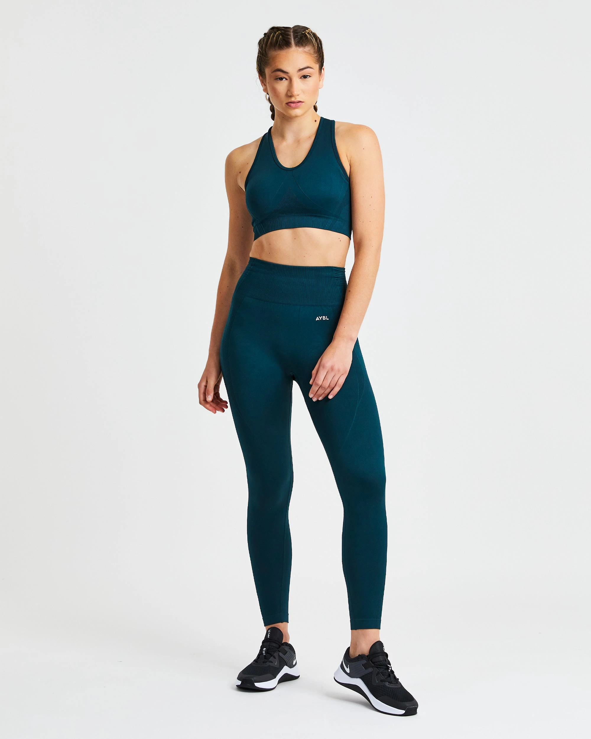 AYBL Balance V2 Seamless Sports Bra - Forest Green - Image 3