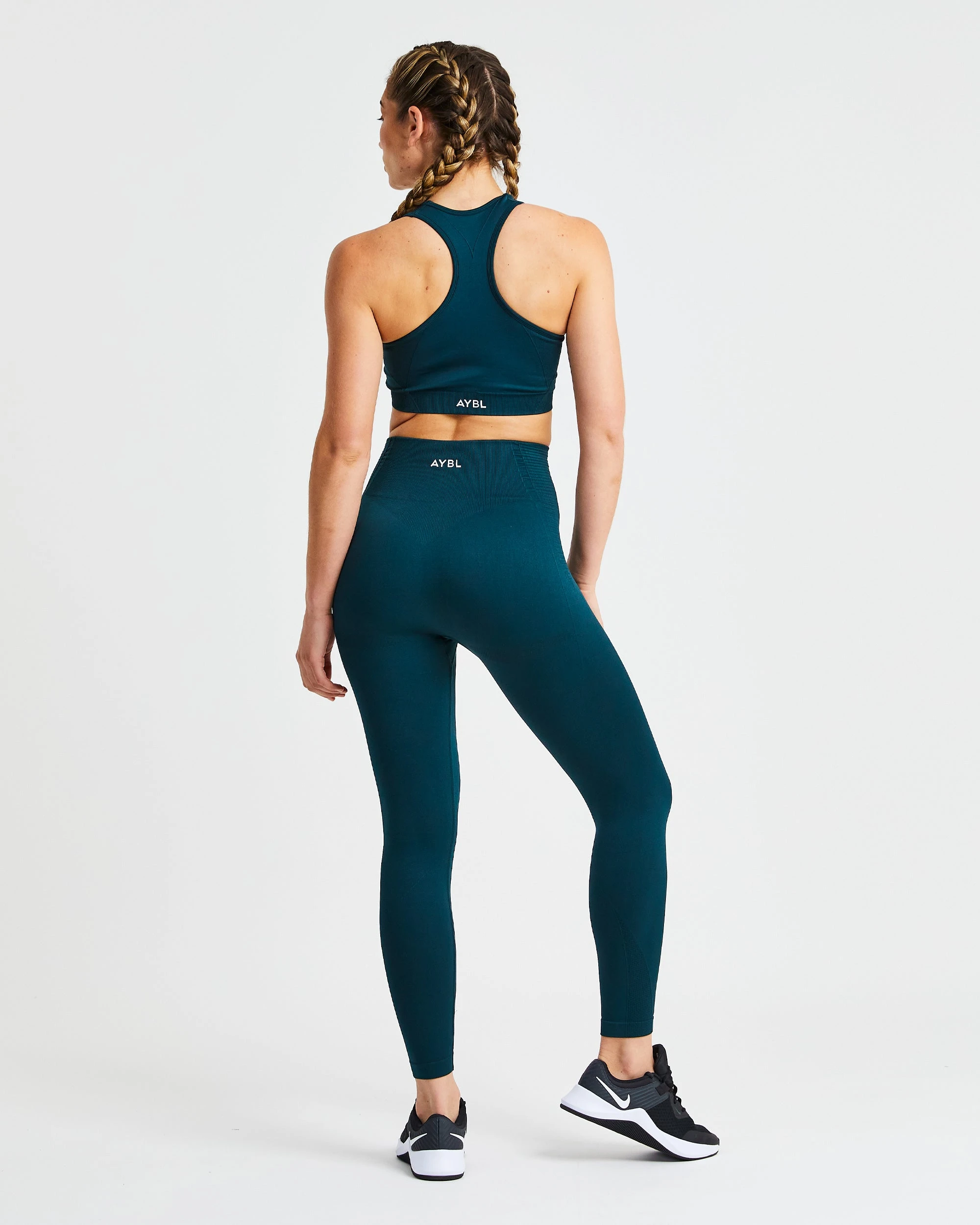 AYBL Balance V2 Seamless Sports Bra - Forest Green - Image 4