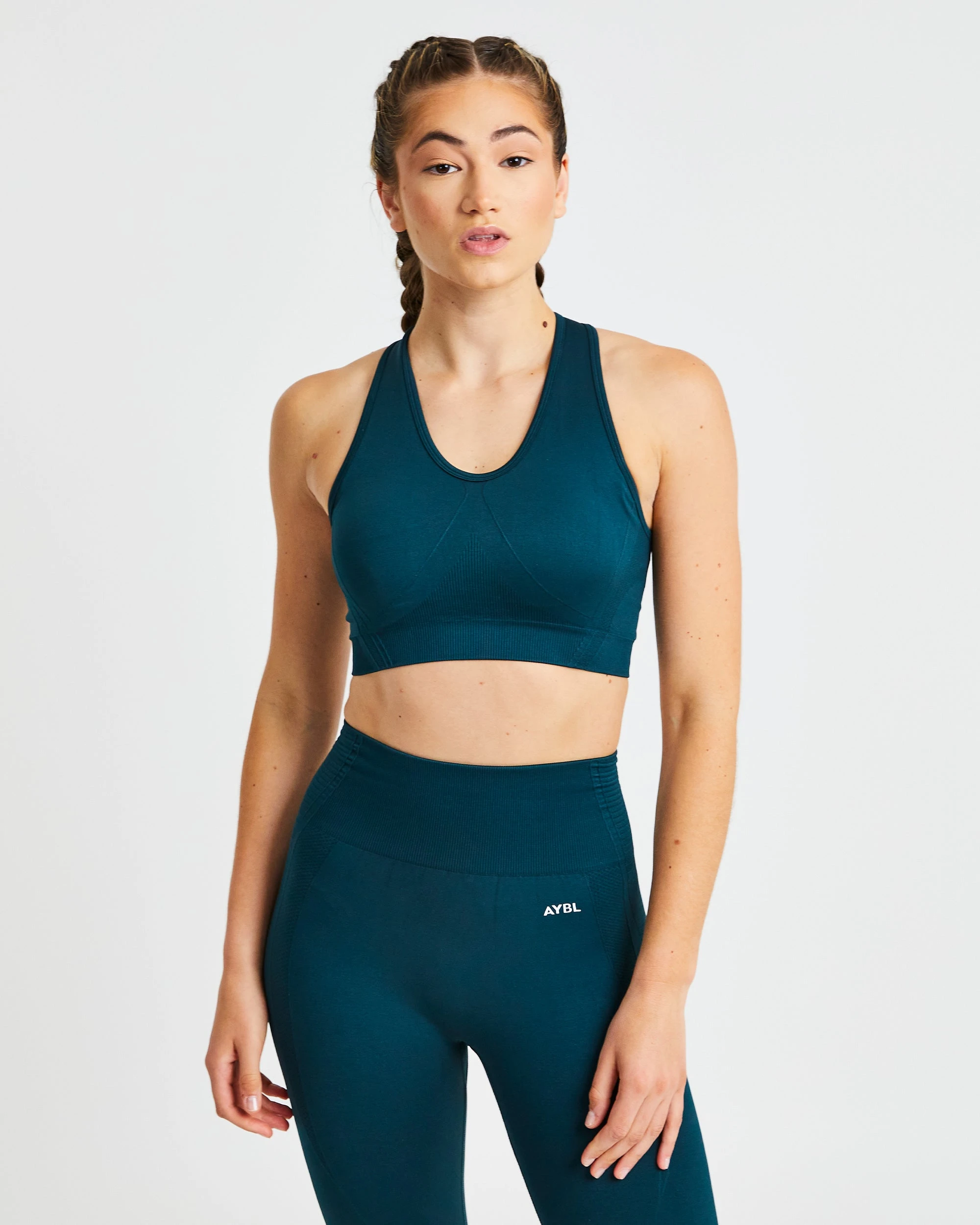 AYBL Balance V2 Seamless Sports Bra - Forest Green