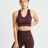 AYBL Balance V2 Seamless Sports Bra - Chocolate Brown
