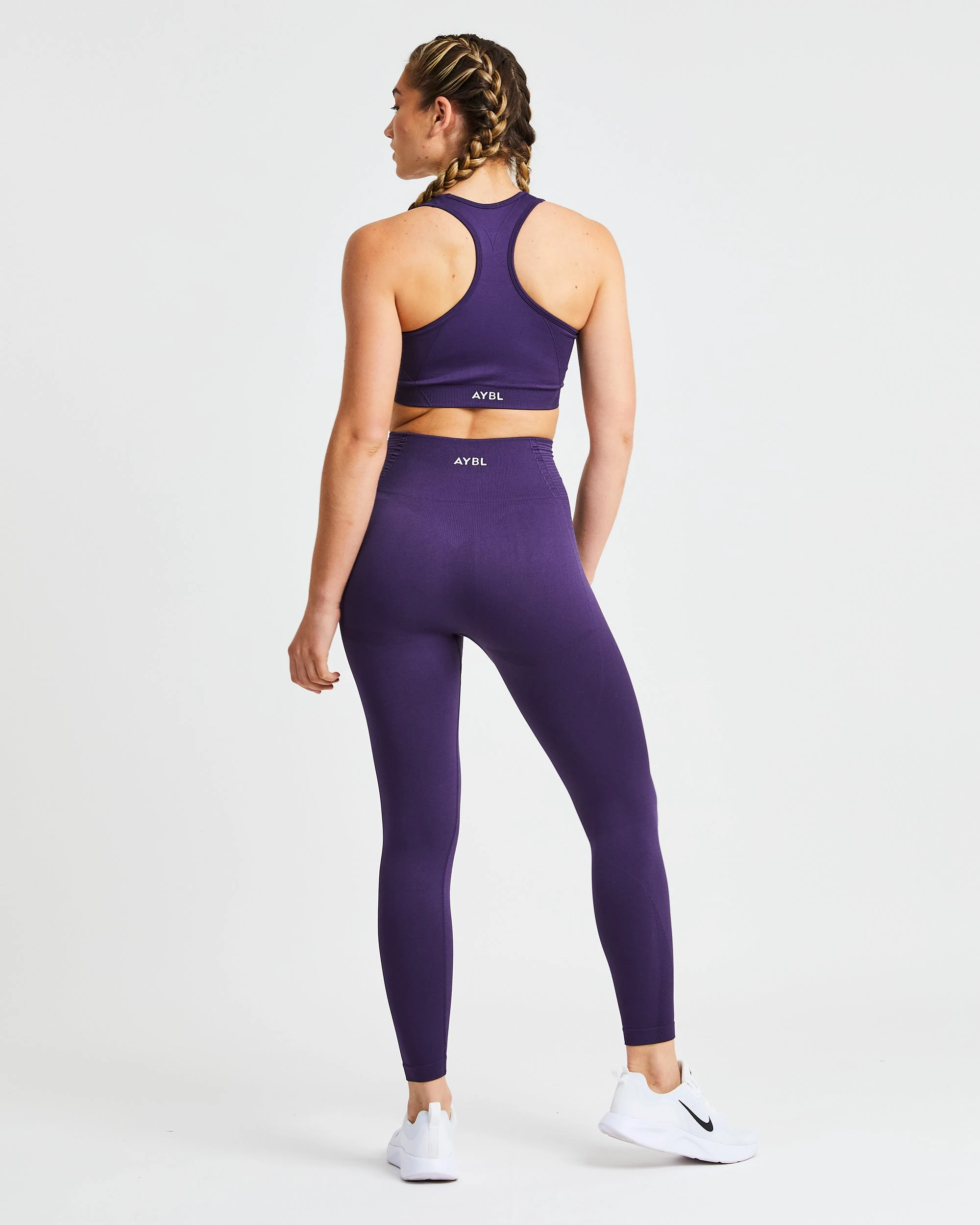AYBL Balance V2 Seamless Sports Bra - Mulberry Purple - Image 4
