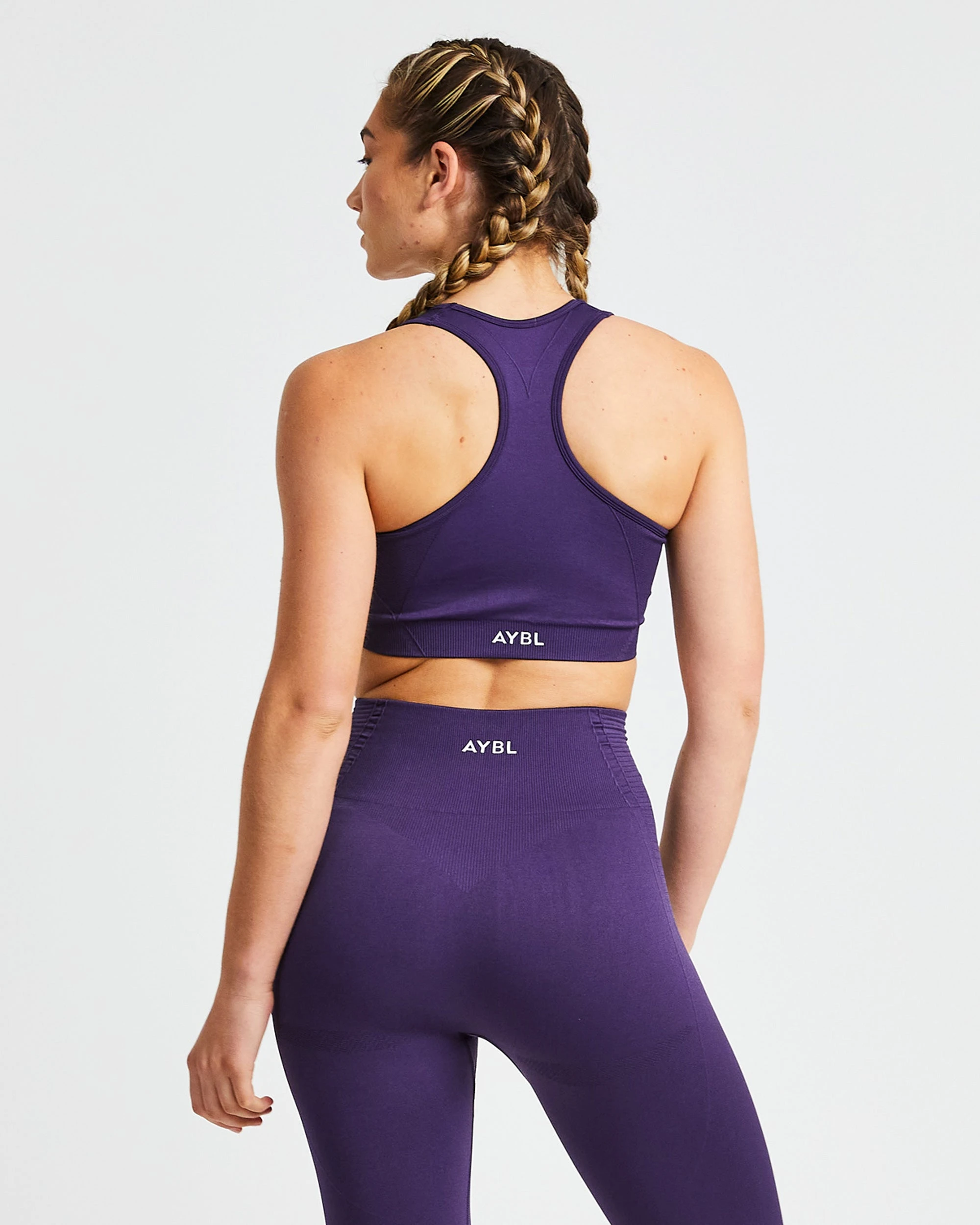 AYBL Balance V2 Seamless Sports Bra - Mulberry Purple - Image 2