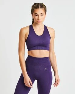 AYBL Balance V2 Seamless Sports Bra - Mulberry Purple
