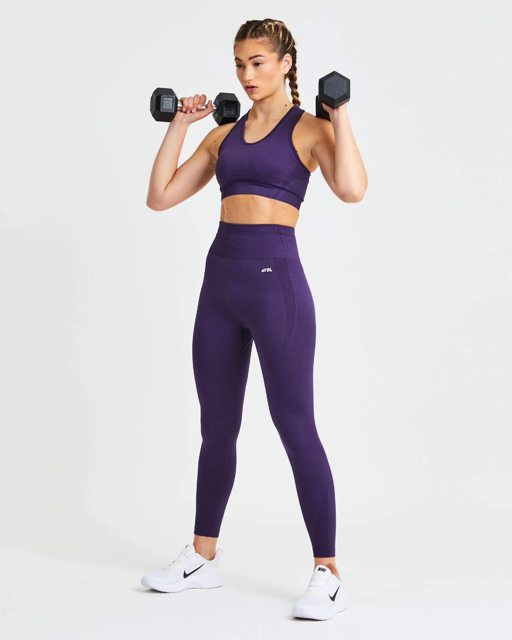 AYBL Balance V2 Seamless Sports Bra - Mulberry Purple - Image 7