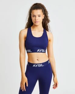 AYBL Staple Seamless Sports Bra - Navy