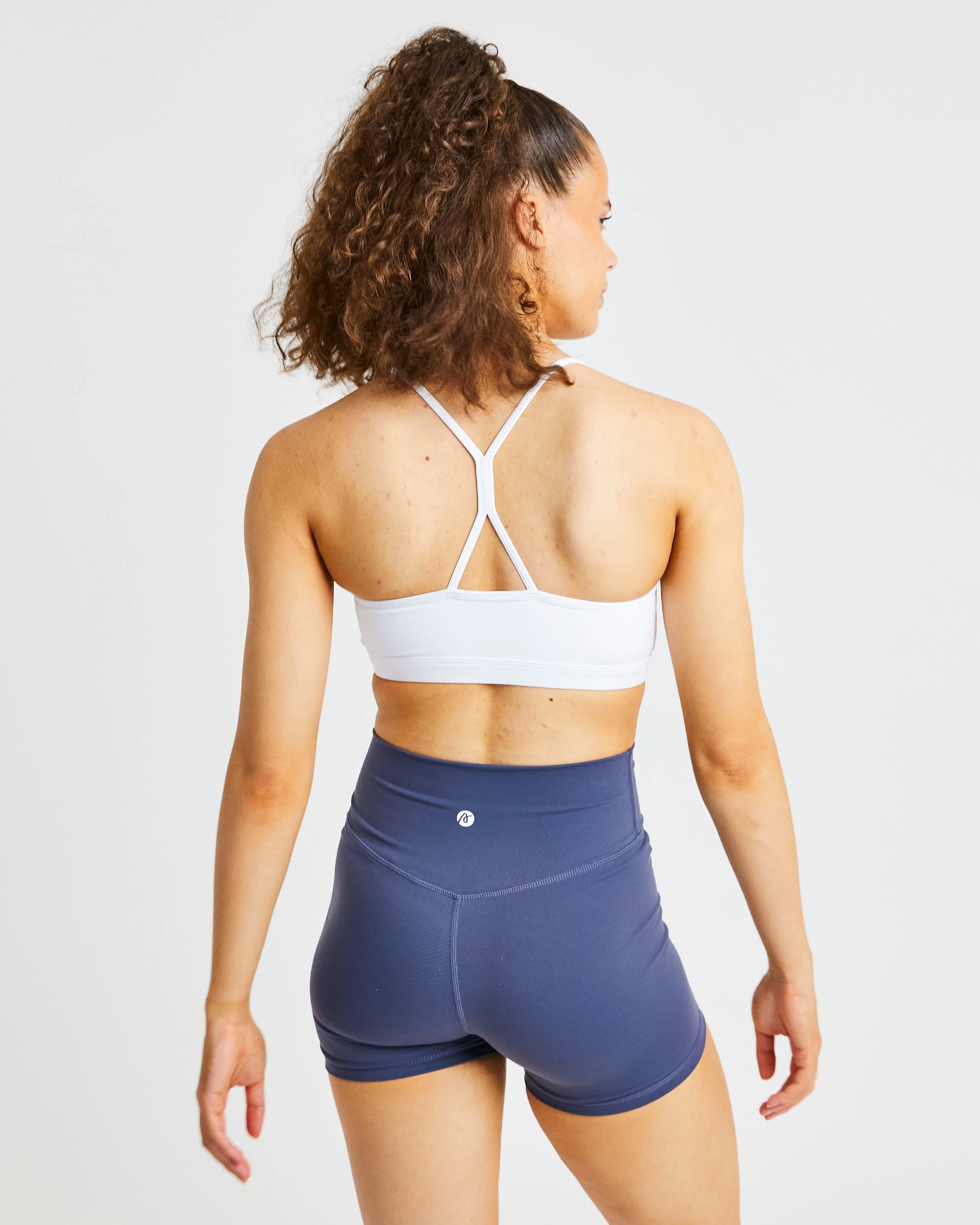 AYBL Essential Ruched Sports Bra - White - Image 2