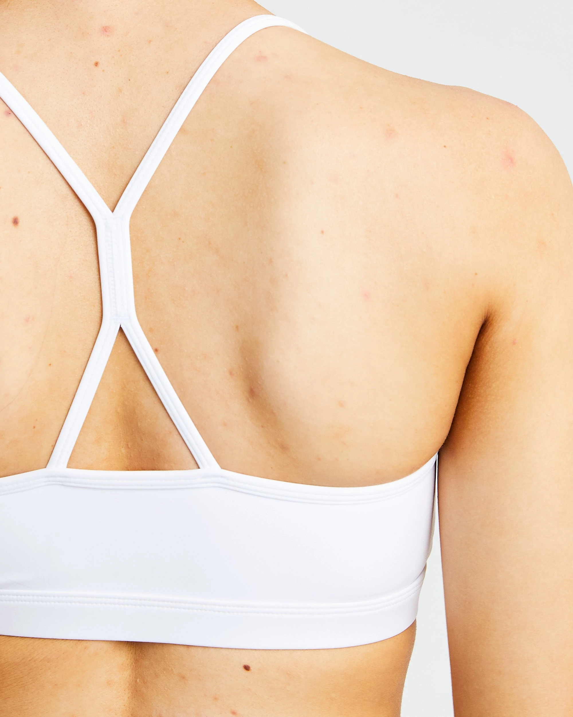 AYBL Essential Ruched Sports Bra - White - Image 6