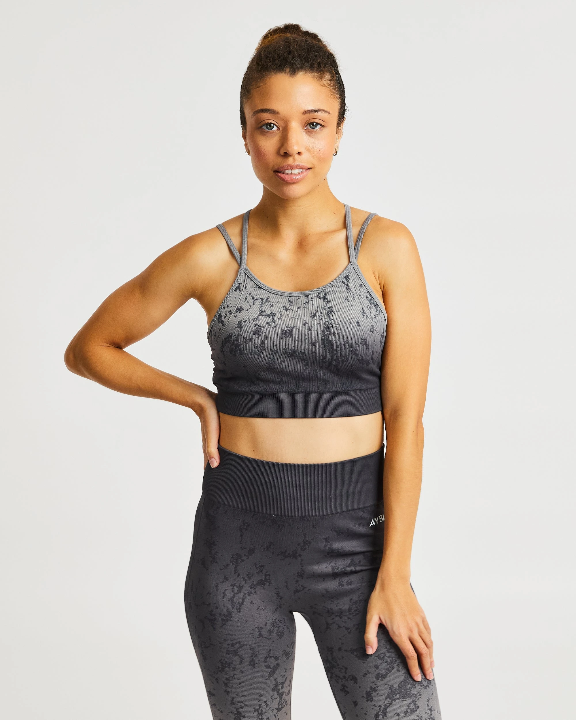 AYBL Flare Seamless Sports Bra - Grey