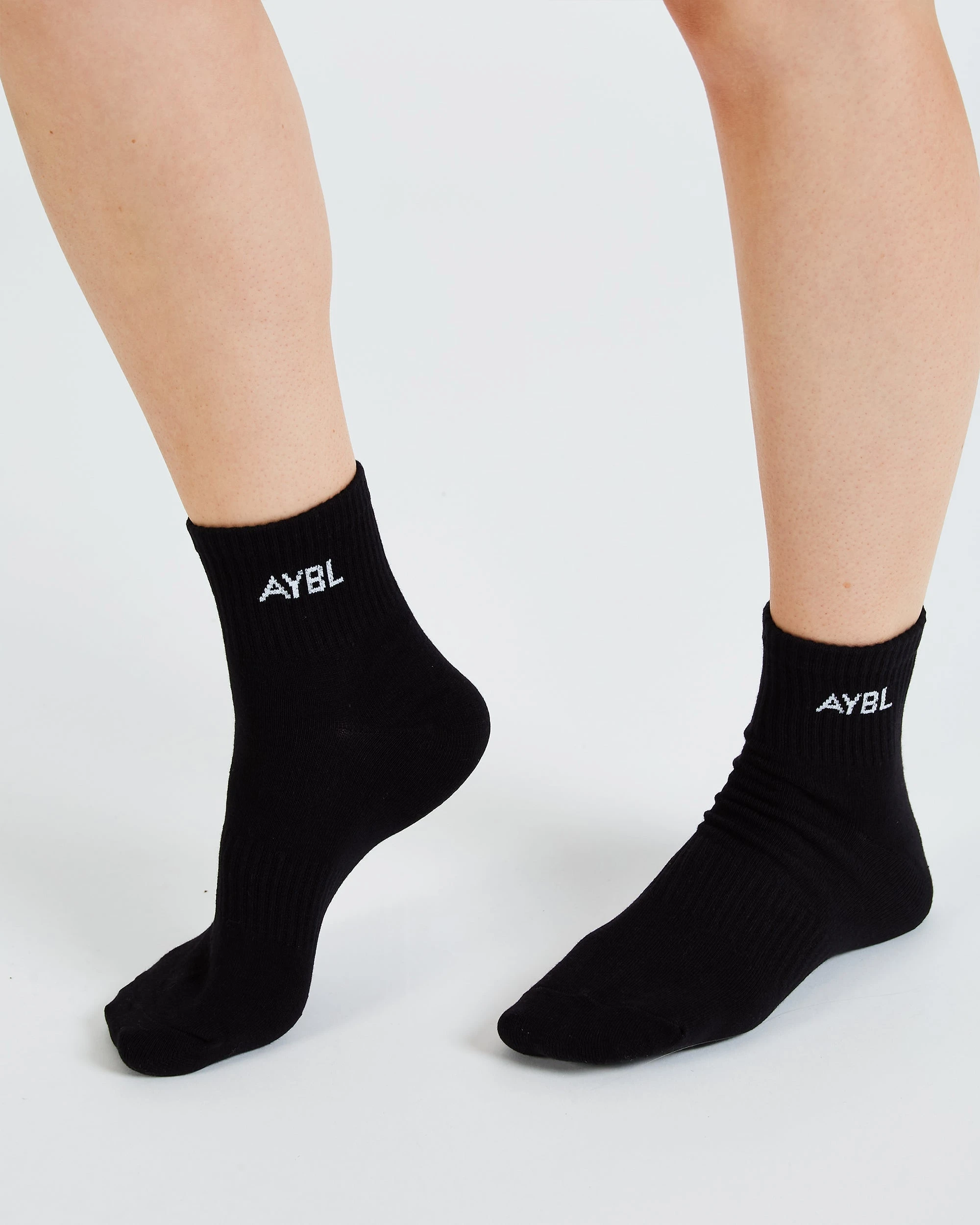 AYBL Everyday Ankle Socks (3 Pack) - Black