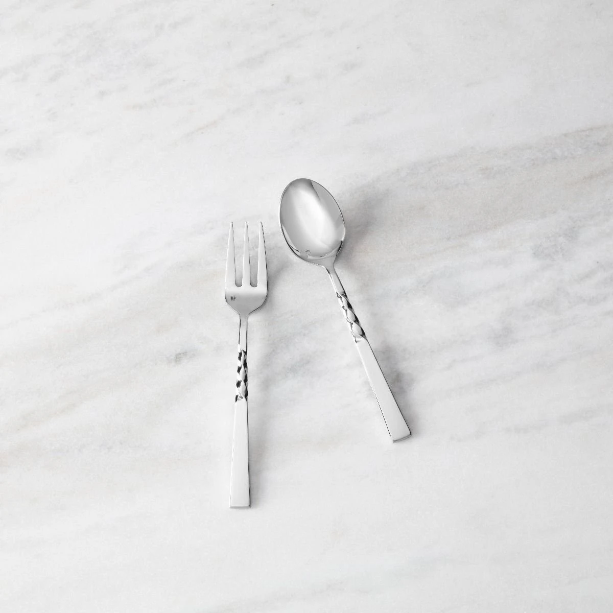 Fortessa Wrought 2-Piece Serving Set | Stainless Steel - Image 4