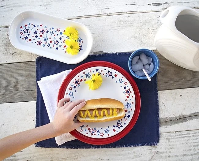 Fiesta® 12" Small Bread Tray | Americana Stars - Image 3