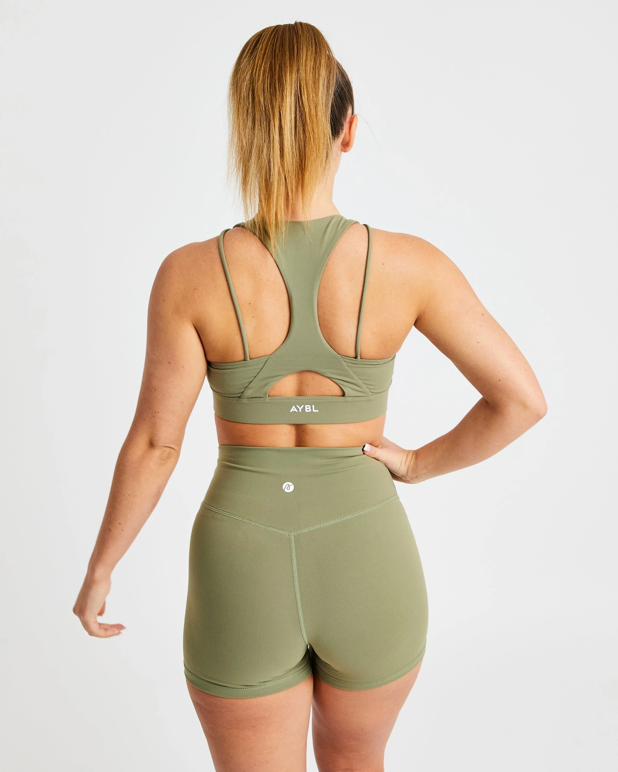 AYBL Core Sports Bra - Olive - Image 2