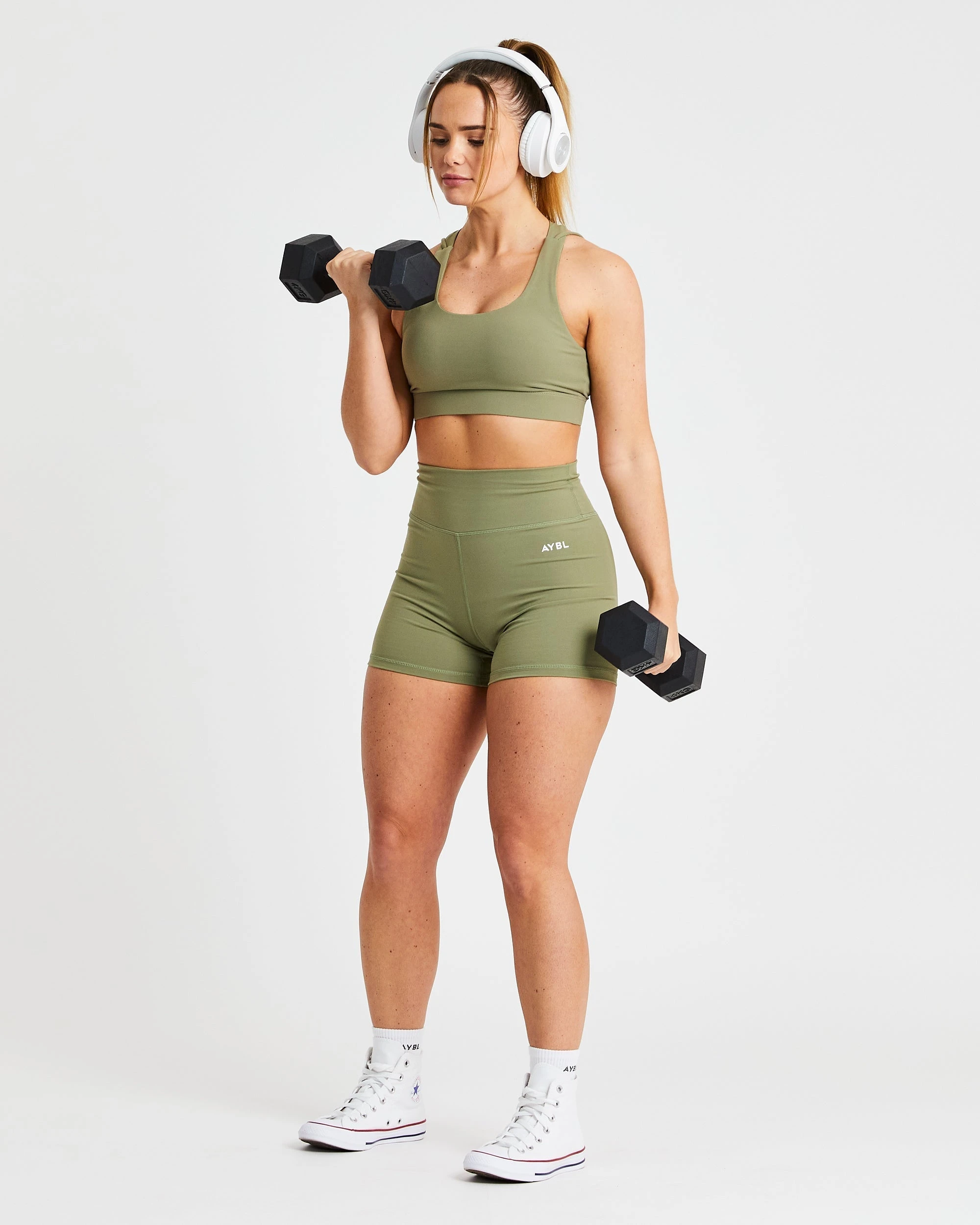 AYBL Core Sports Bra - Olive - Image 5