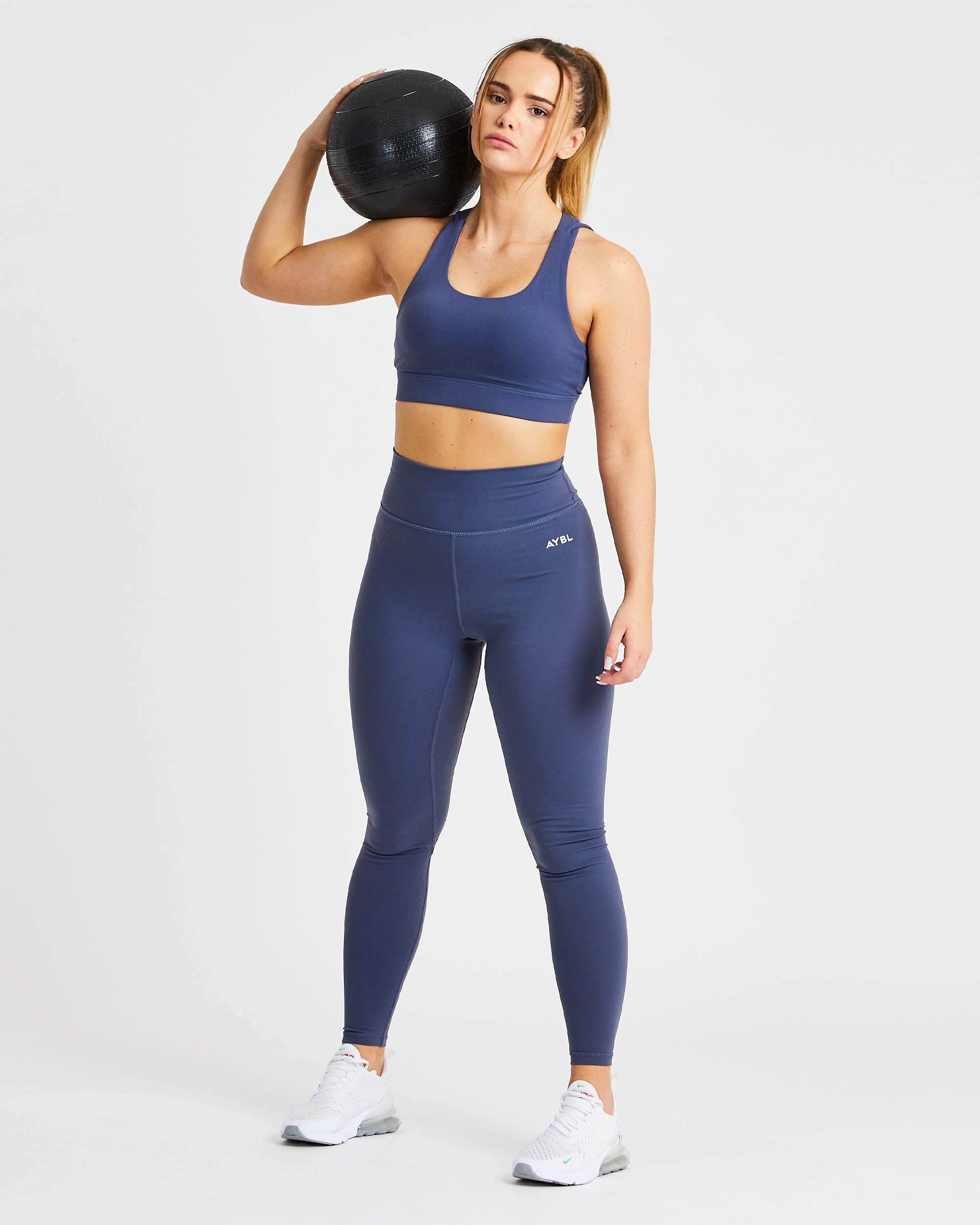 AYBL Core Sports Bra - Navy Blue - Image 6