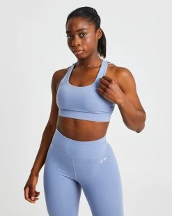 AYBL Core Sports Bra - Steel Blue