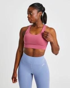 AYBL Core Sports Bra - Brick Red