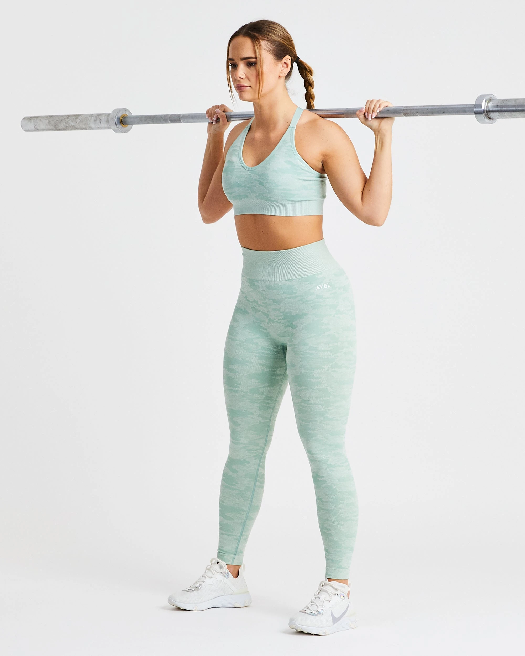 AYBL Evolve Camo Seamless Sports Bra - Green - Image 5