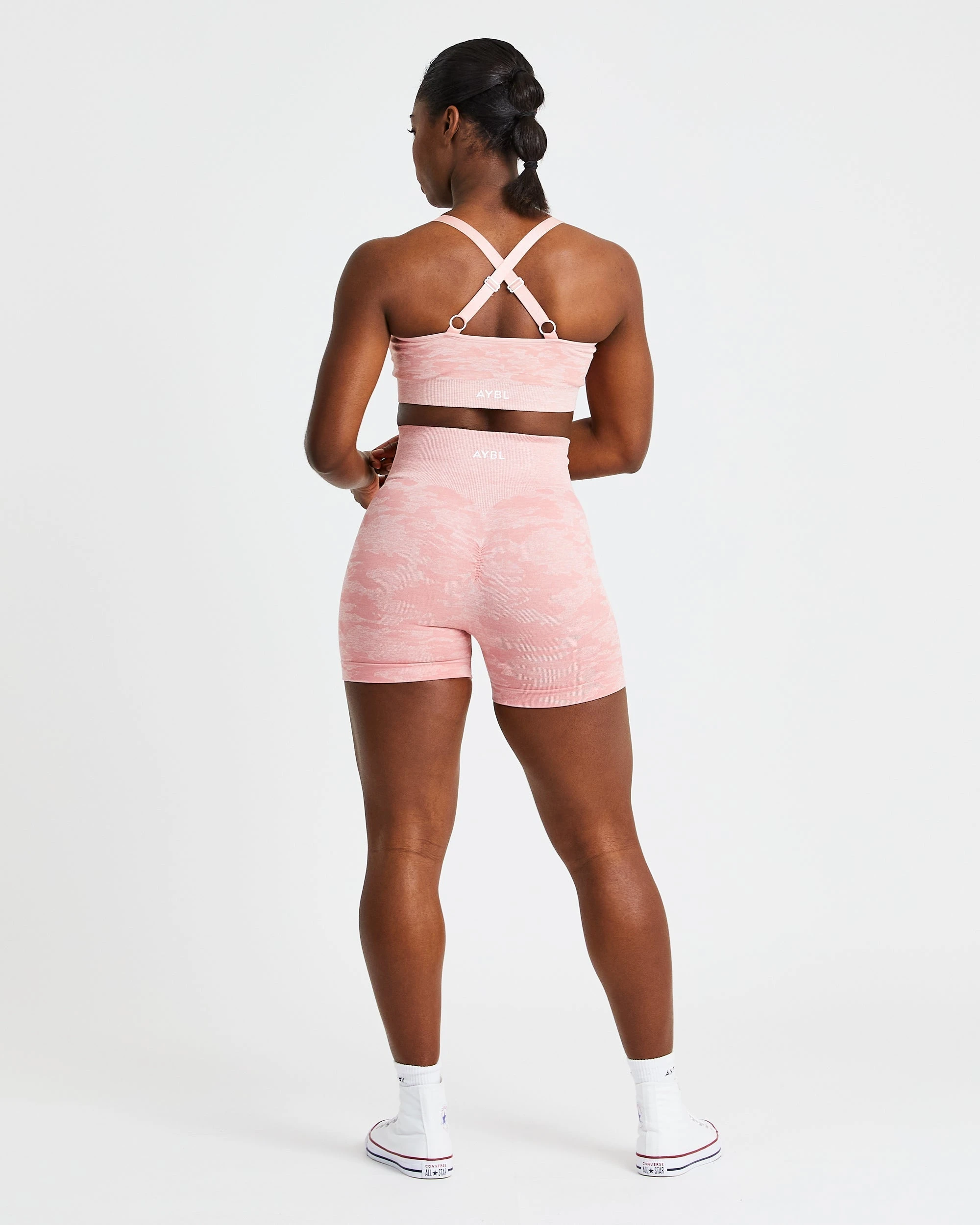 AYBL Evolve Camo Seamless Sports Bra - Pink - Image 4