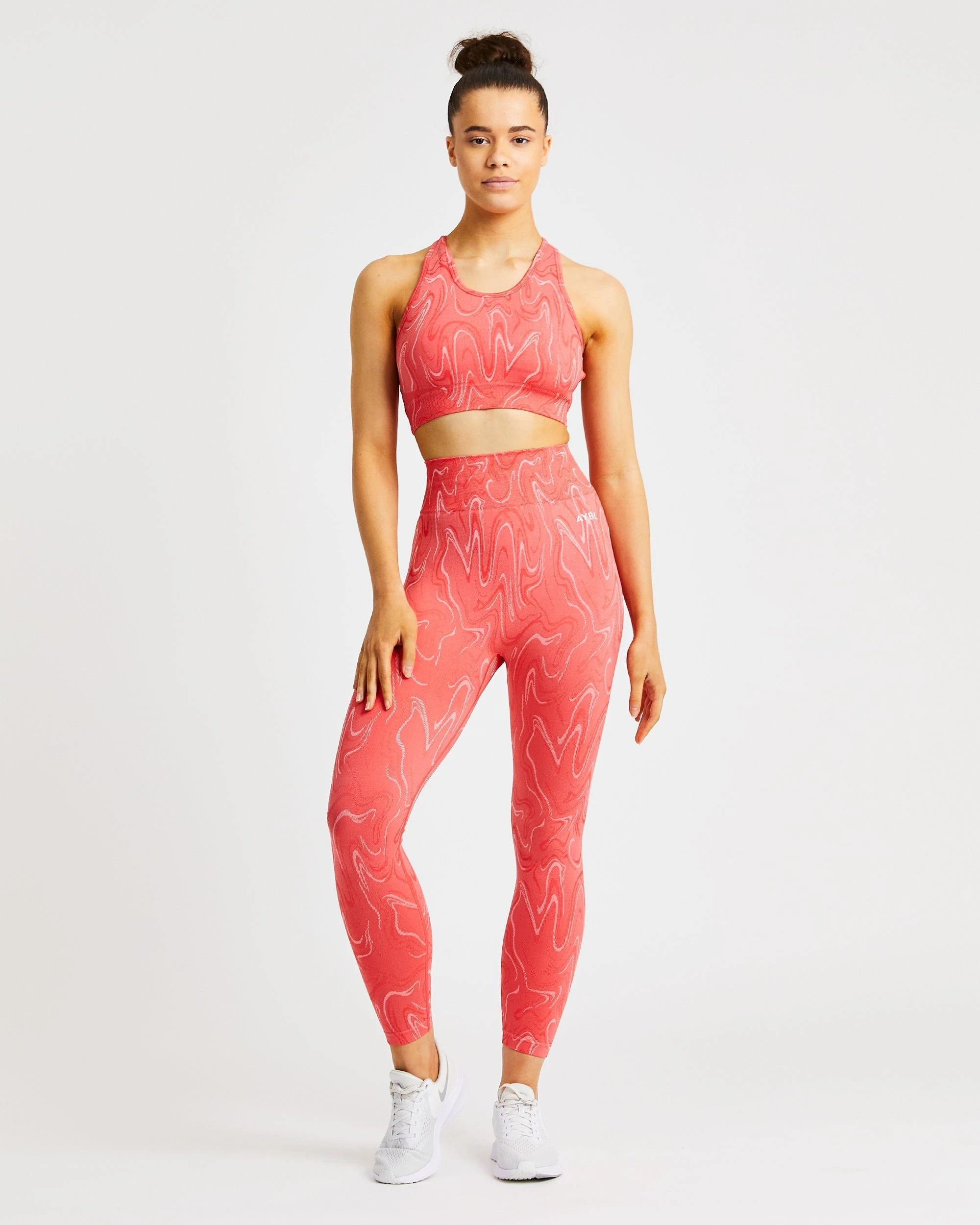 AYBL Velocity Seamless Sports Bra - Coral - Image 3