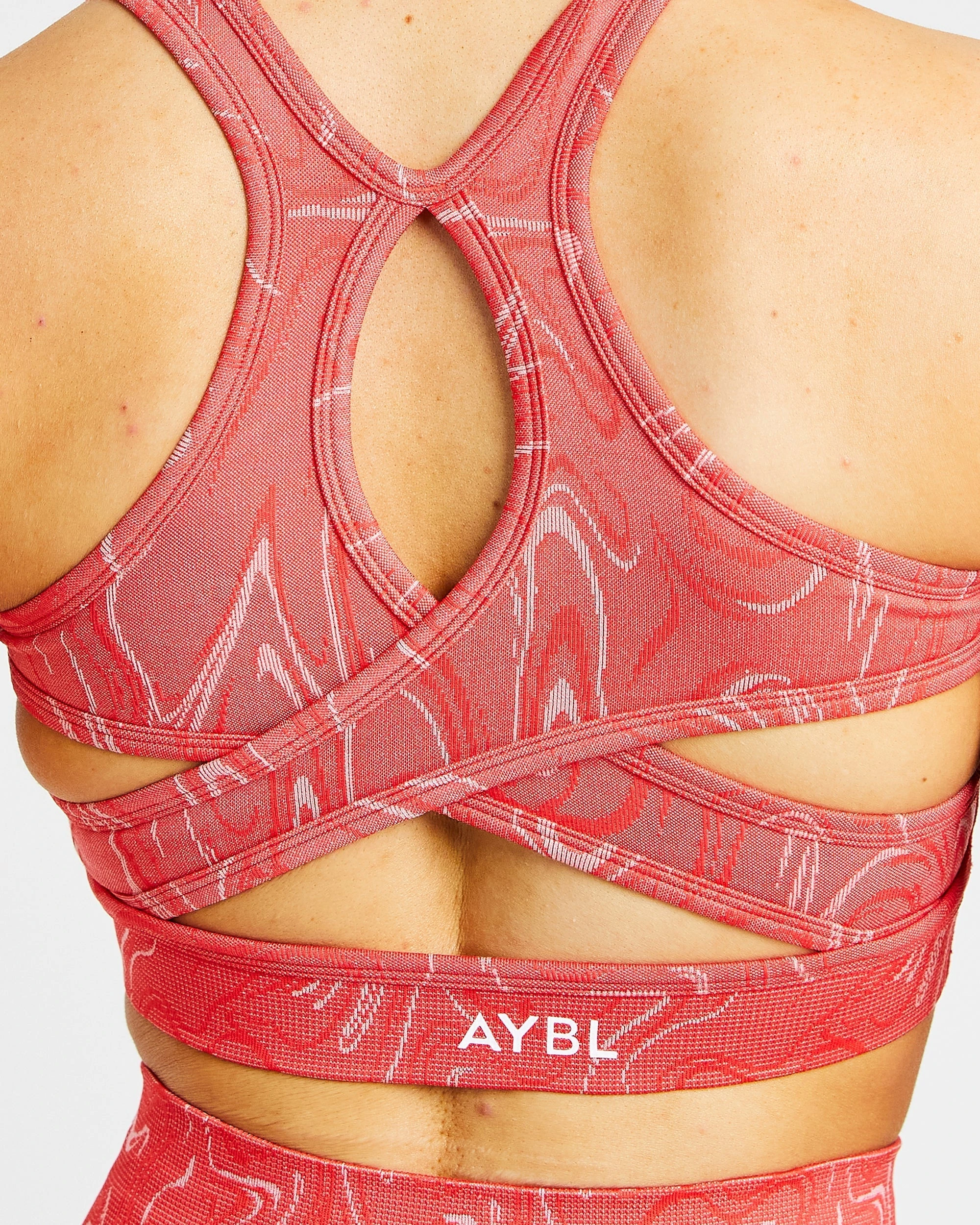 AYBL Velocity Seamless Sports Bra - Coral - Image 6