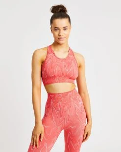 AYBL Velocity Seamless Sports Bra - Coral