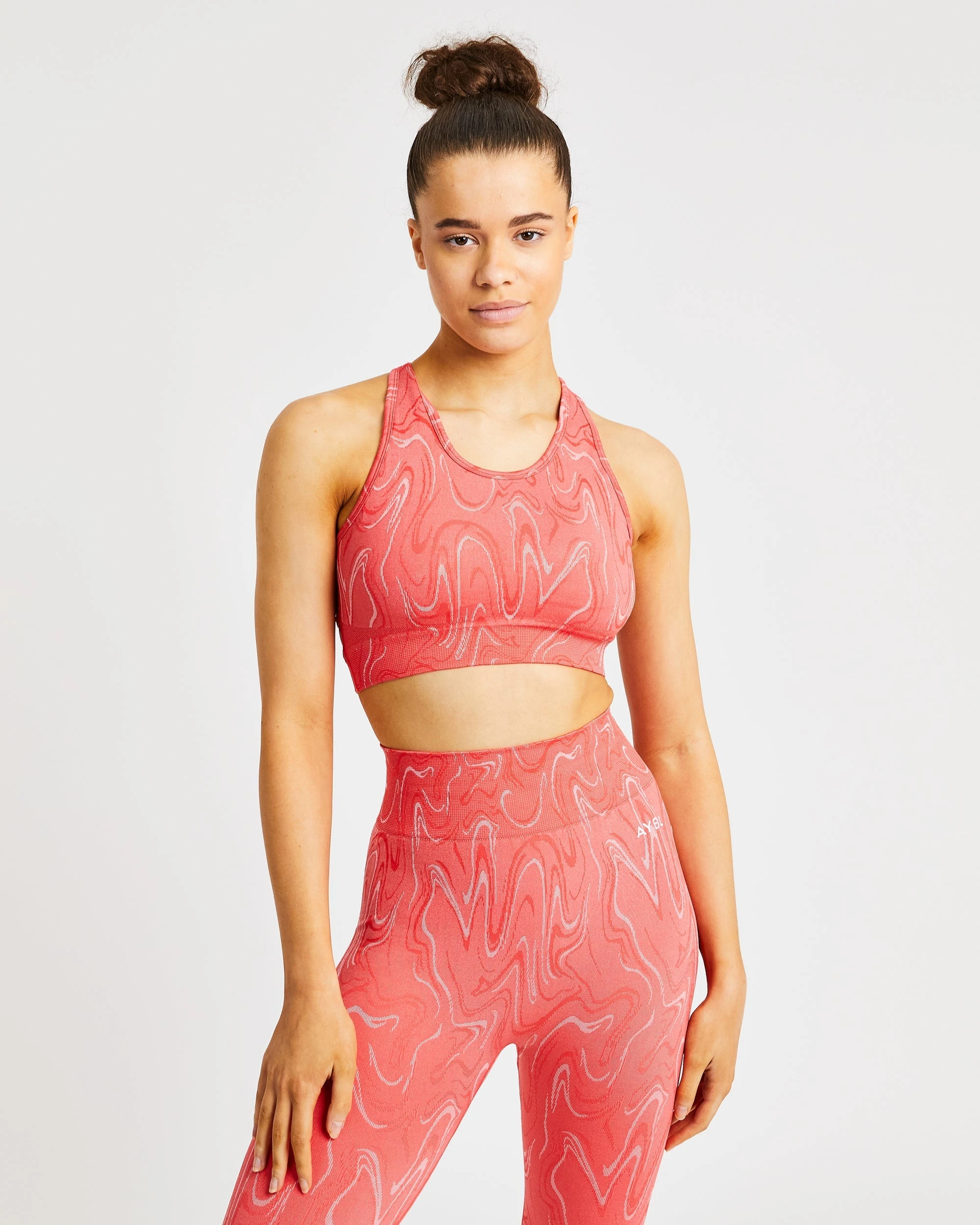 AYBL Velocity Seamless Sports Bra - Coral