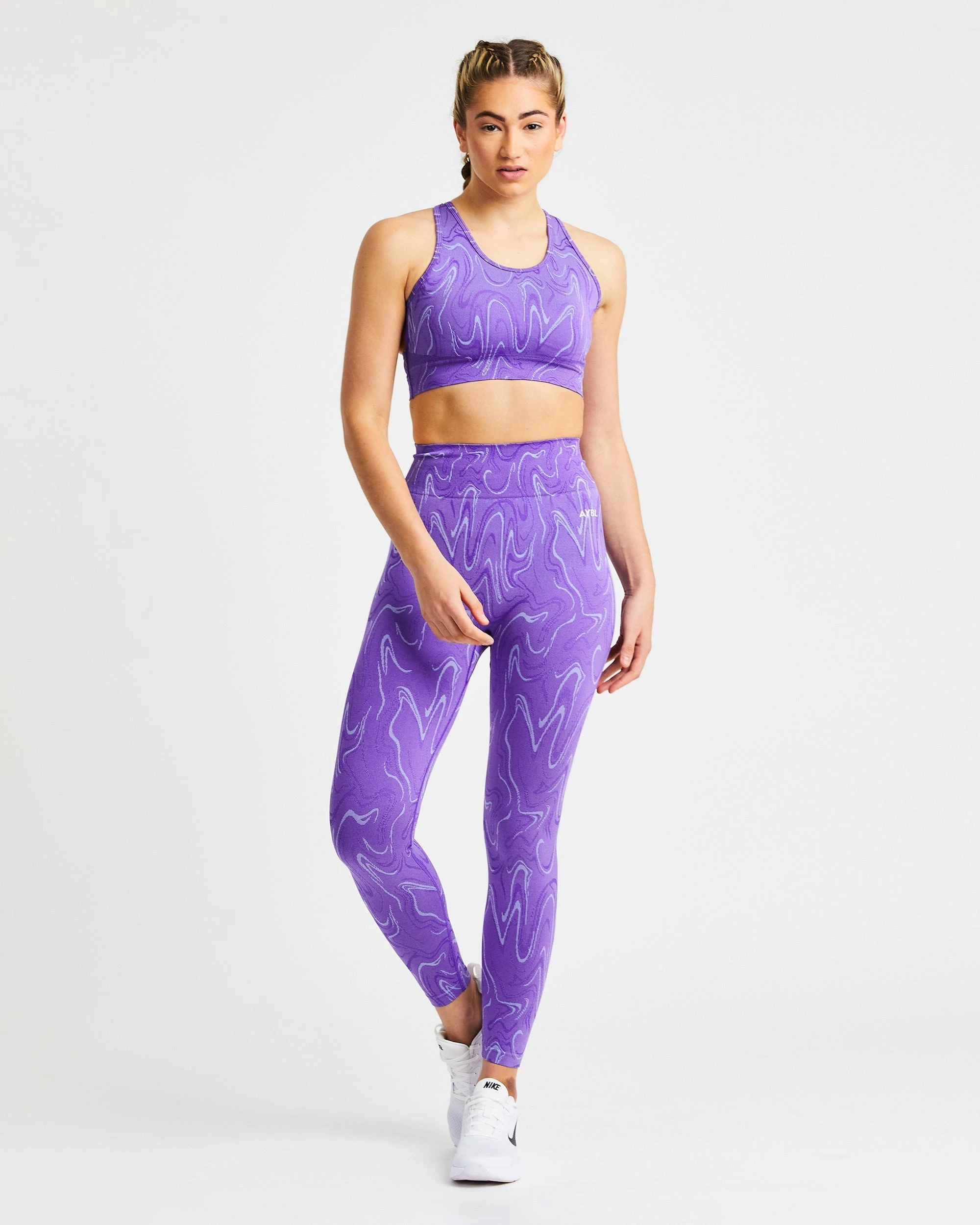 AYBL Velocity Seamless Sports Bra - Purple - Image 3