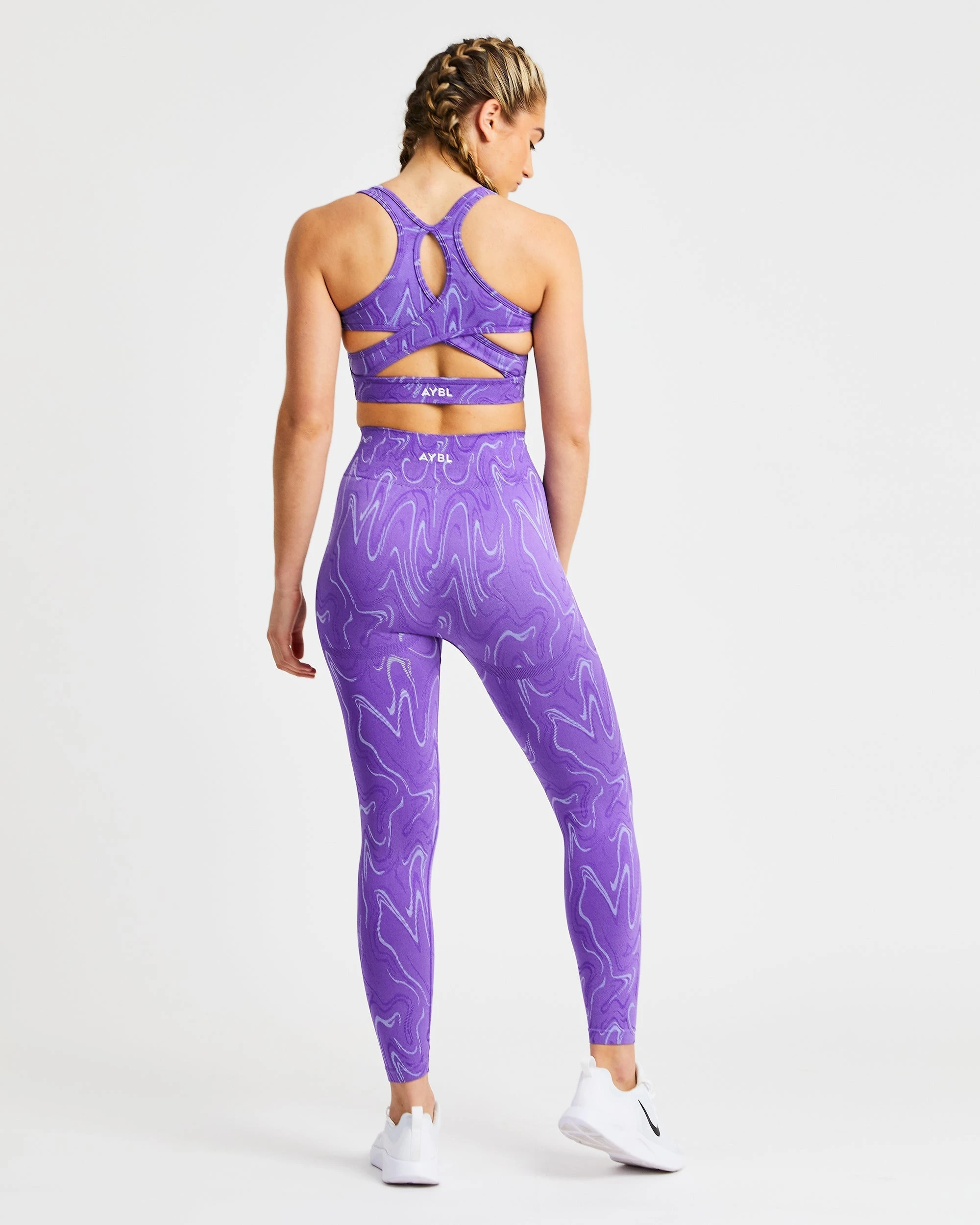 AYBL Velocity Seamless Sports Bra - Purple - Image 4
