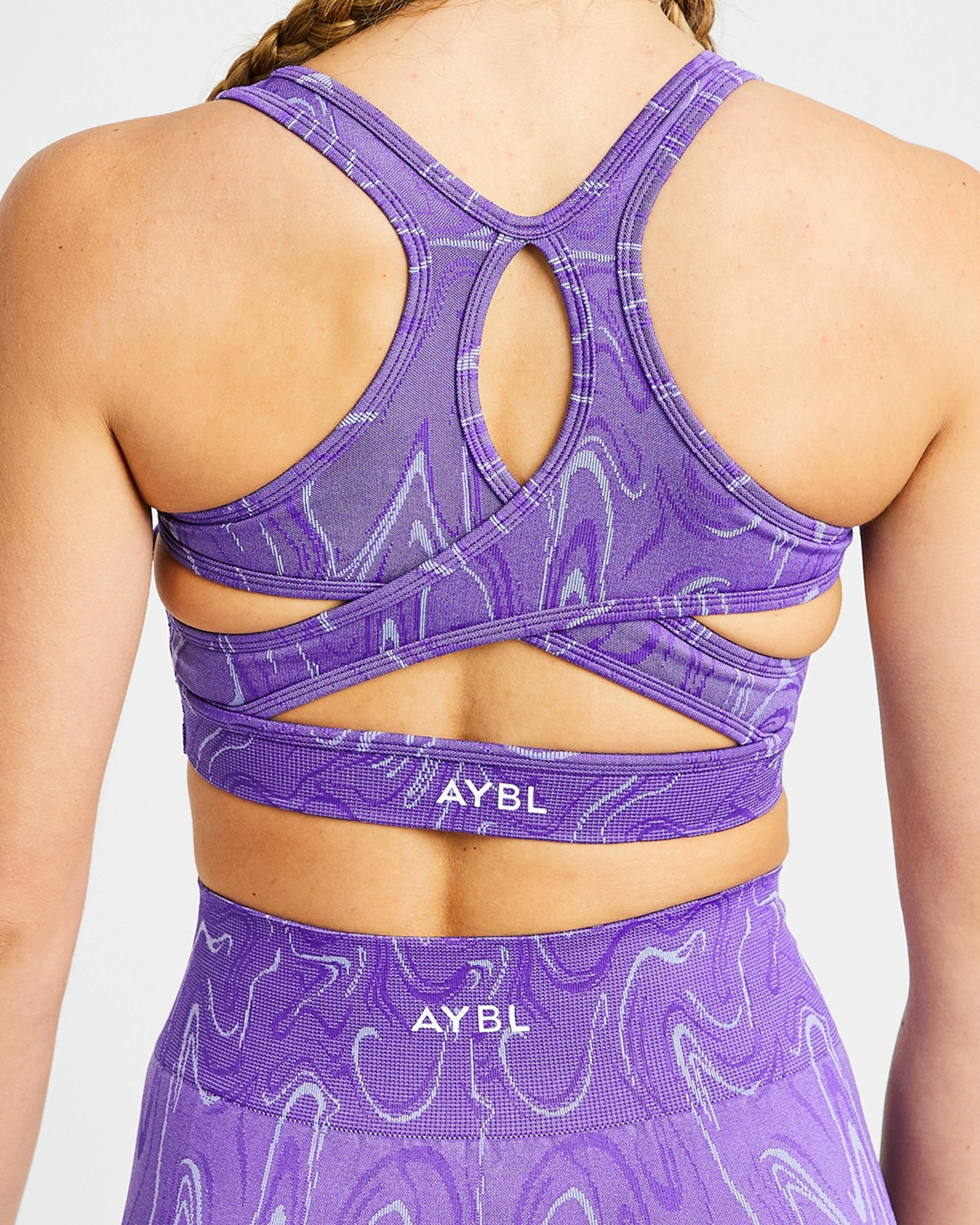 AYBL Velocity Seamless Sports Bra - Purple - Image 6