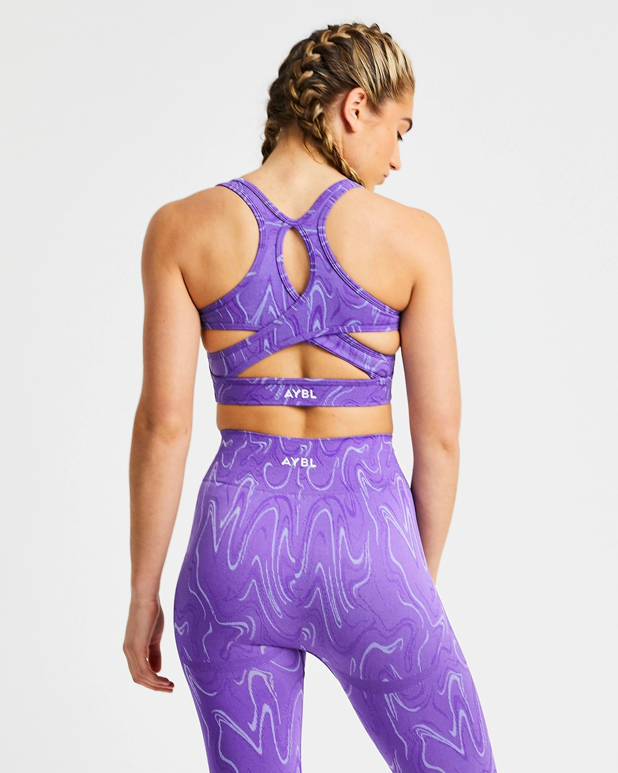 AYBL Velocity Seamless Sports Bra - Purple - Image 2