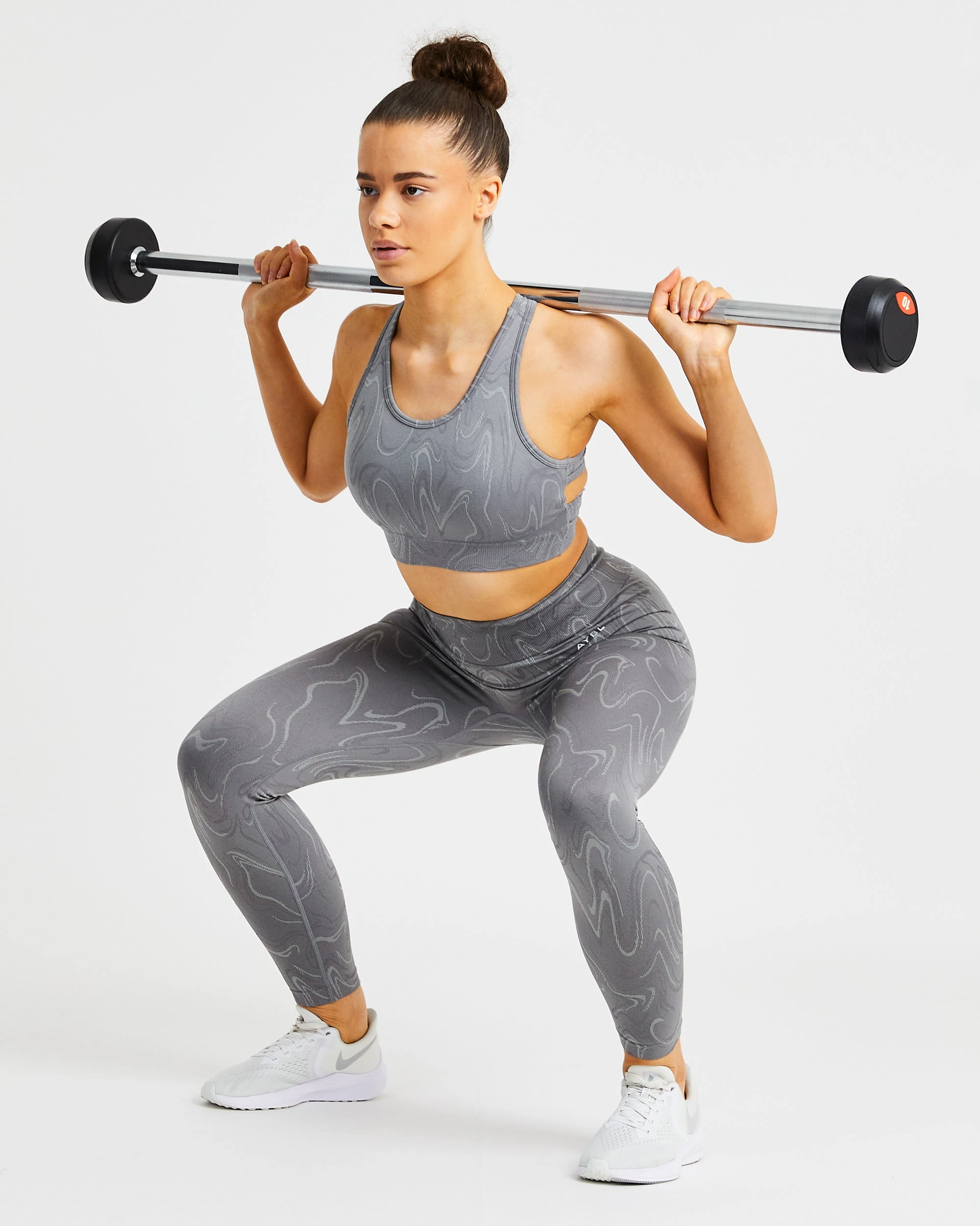 AYBL Velocity Seamless Sports Bra - Grey - Image 7