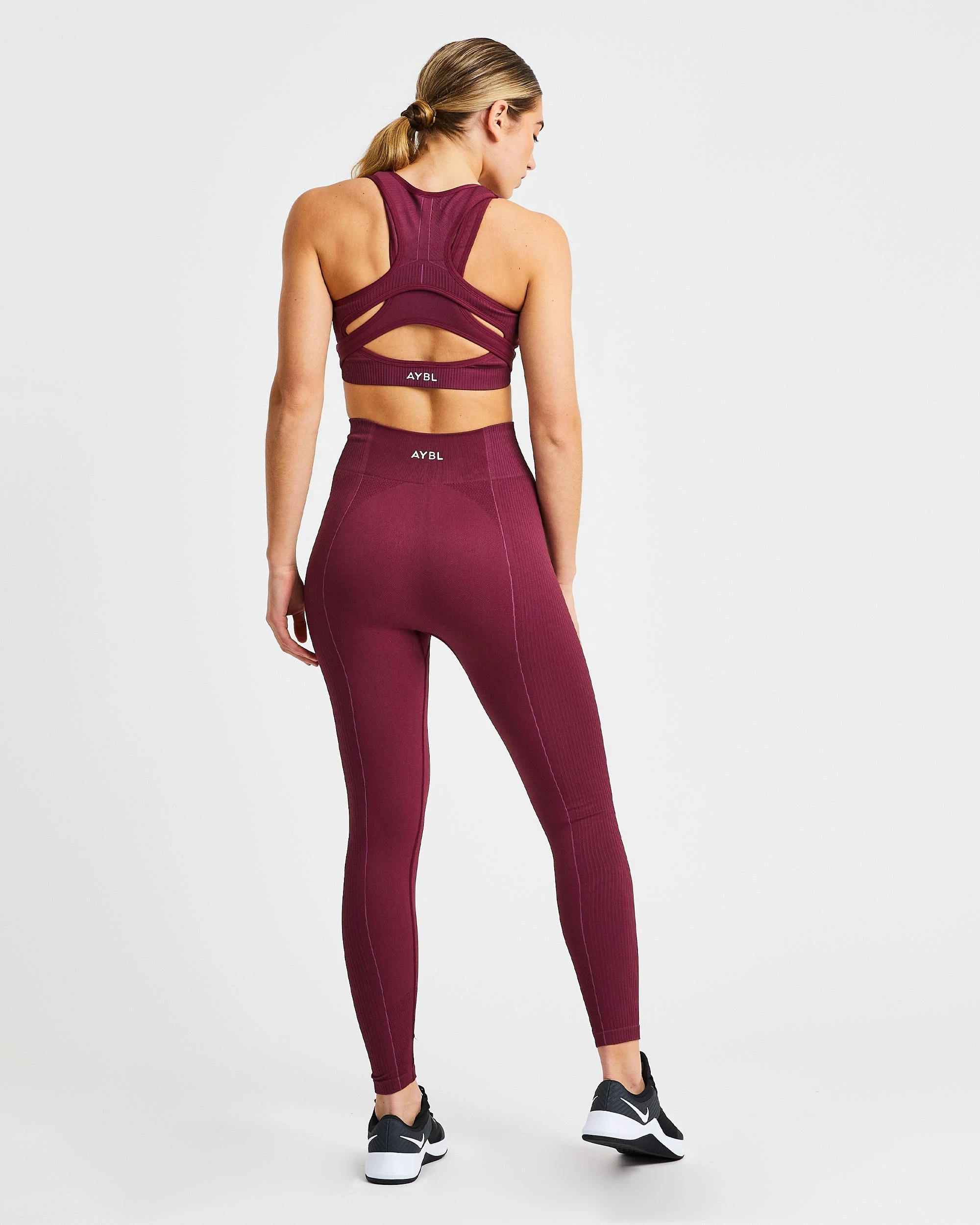 AYBL Reflex Seamless Sports Bra - Plum - Image 4