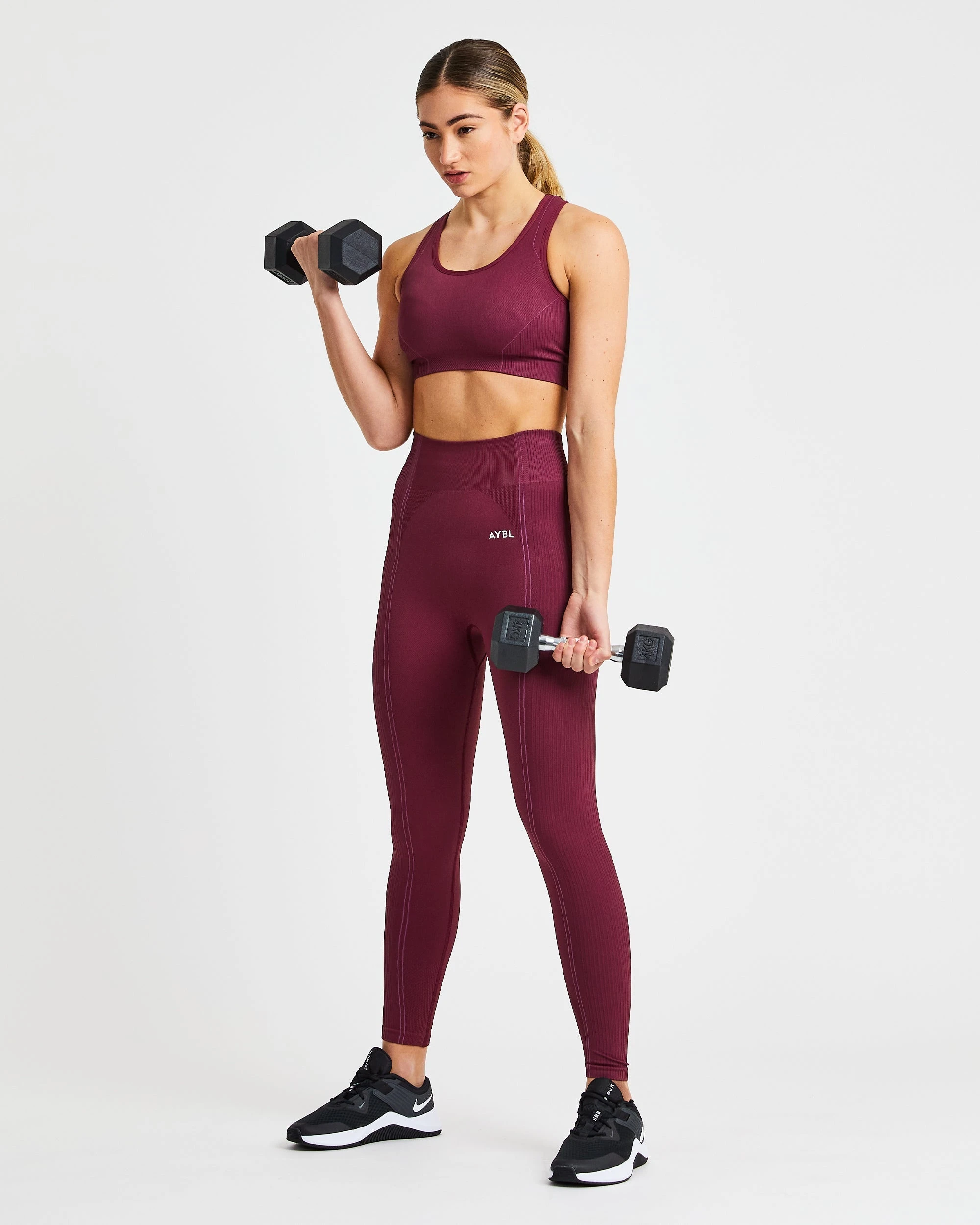 AYBL Reflex Seamless Sports Bra - Plum - Image 5