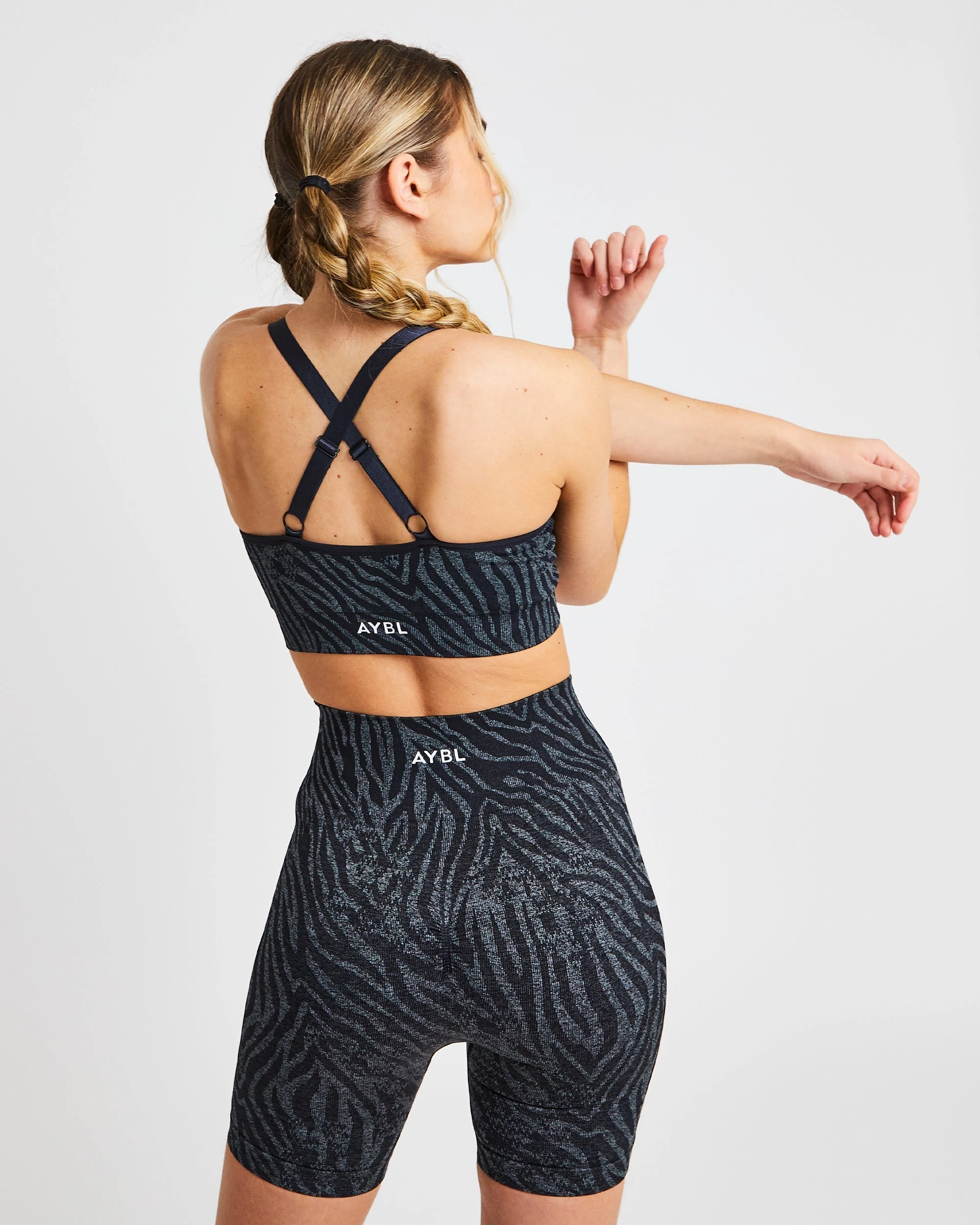 AYBL Evolve Animal Seamless Sports Bra - Black - Image 2