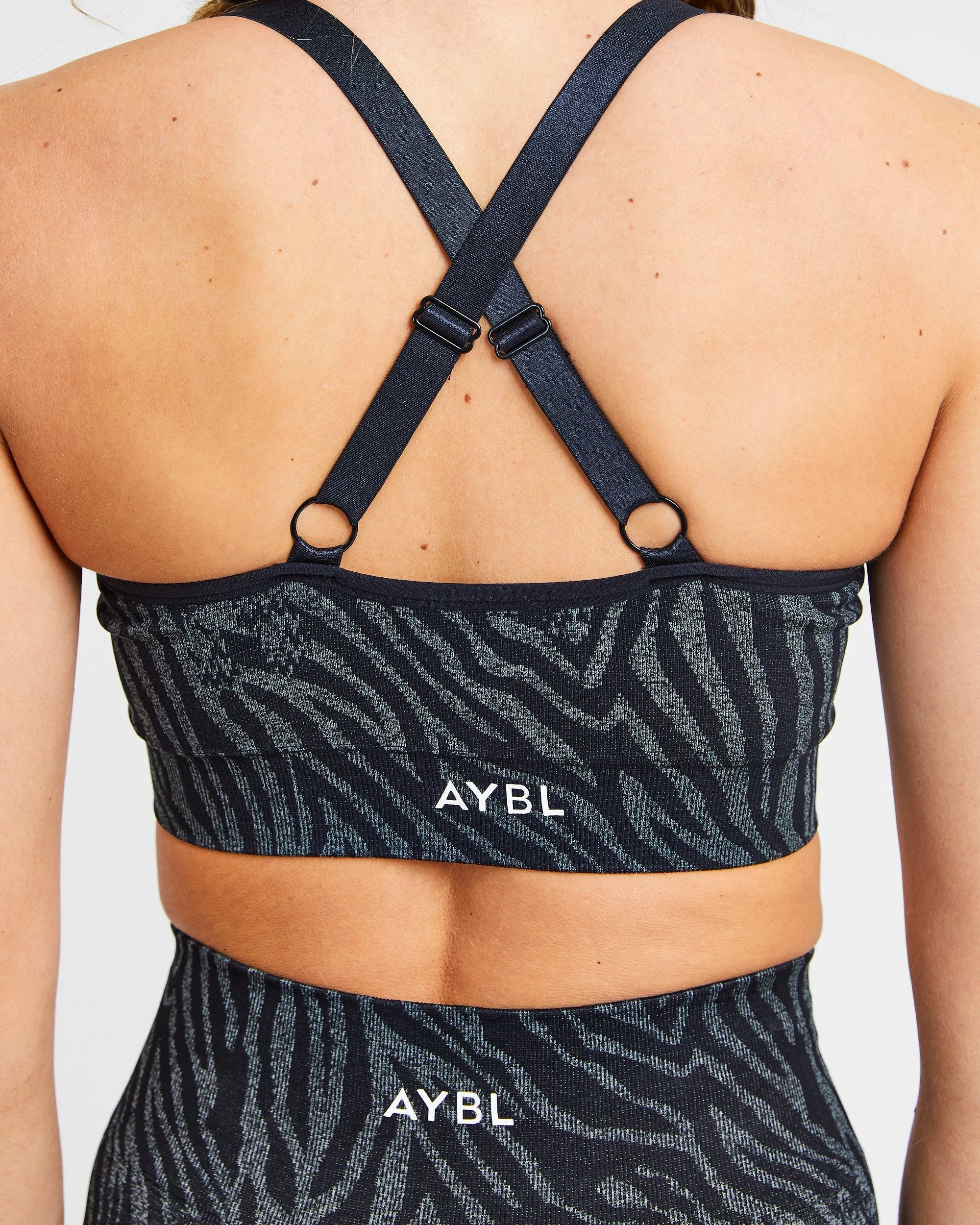AYBL Evolve Animal Seamless Sports Bra - Black - Image 8