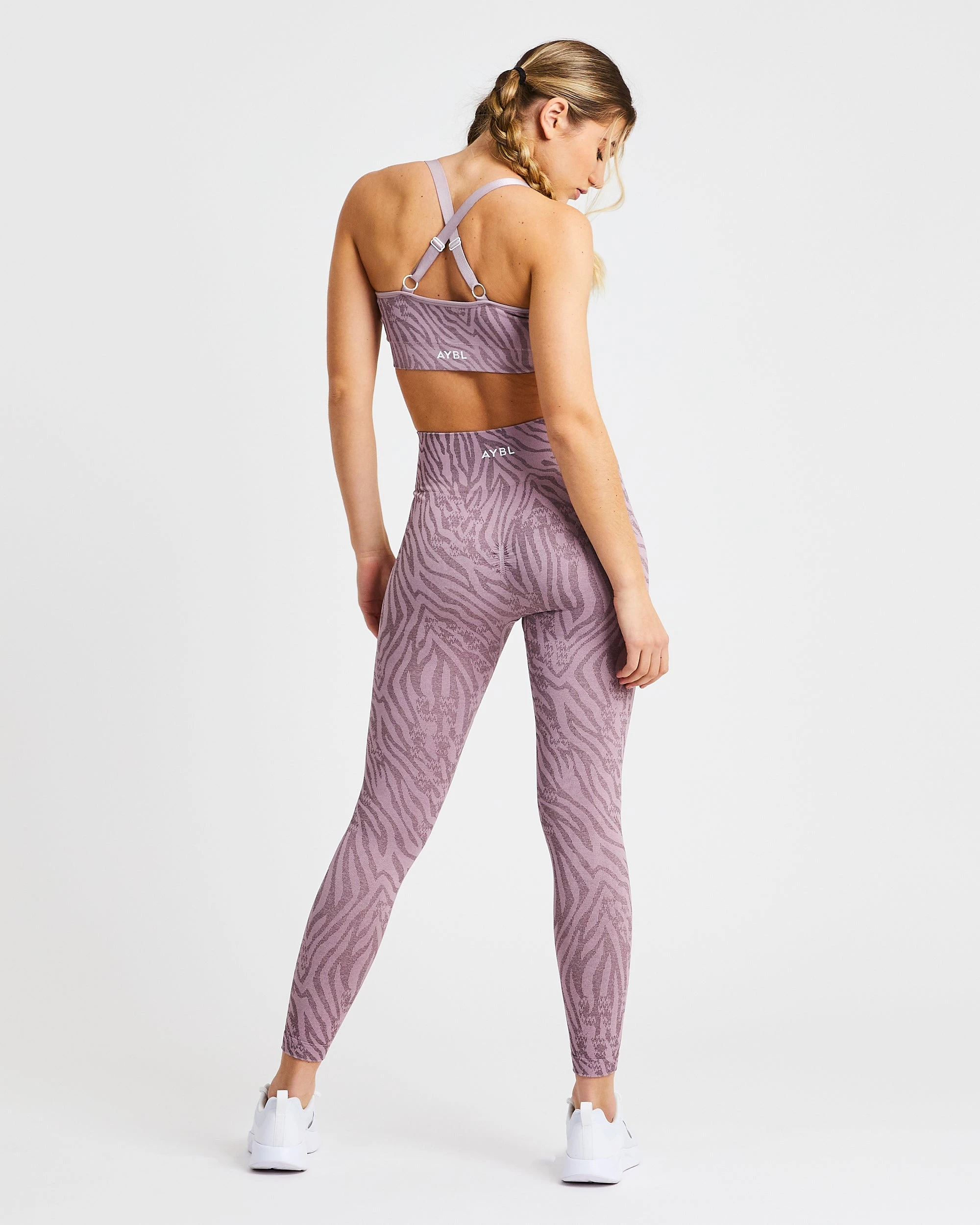 AYBL Evolve Animal Seamless Sports Bra - Mauve Lilac - Image 5