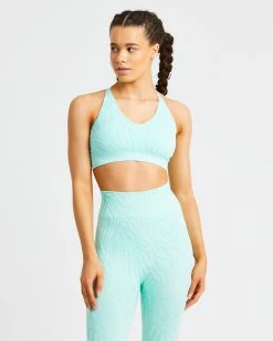 AYBL Evolve Animal Seamless Sports Bra - Mint Green