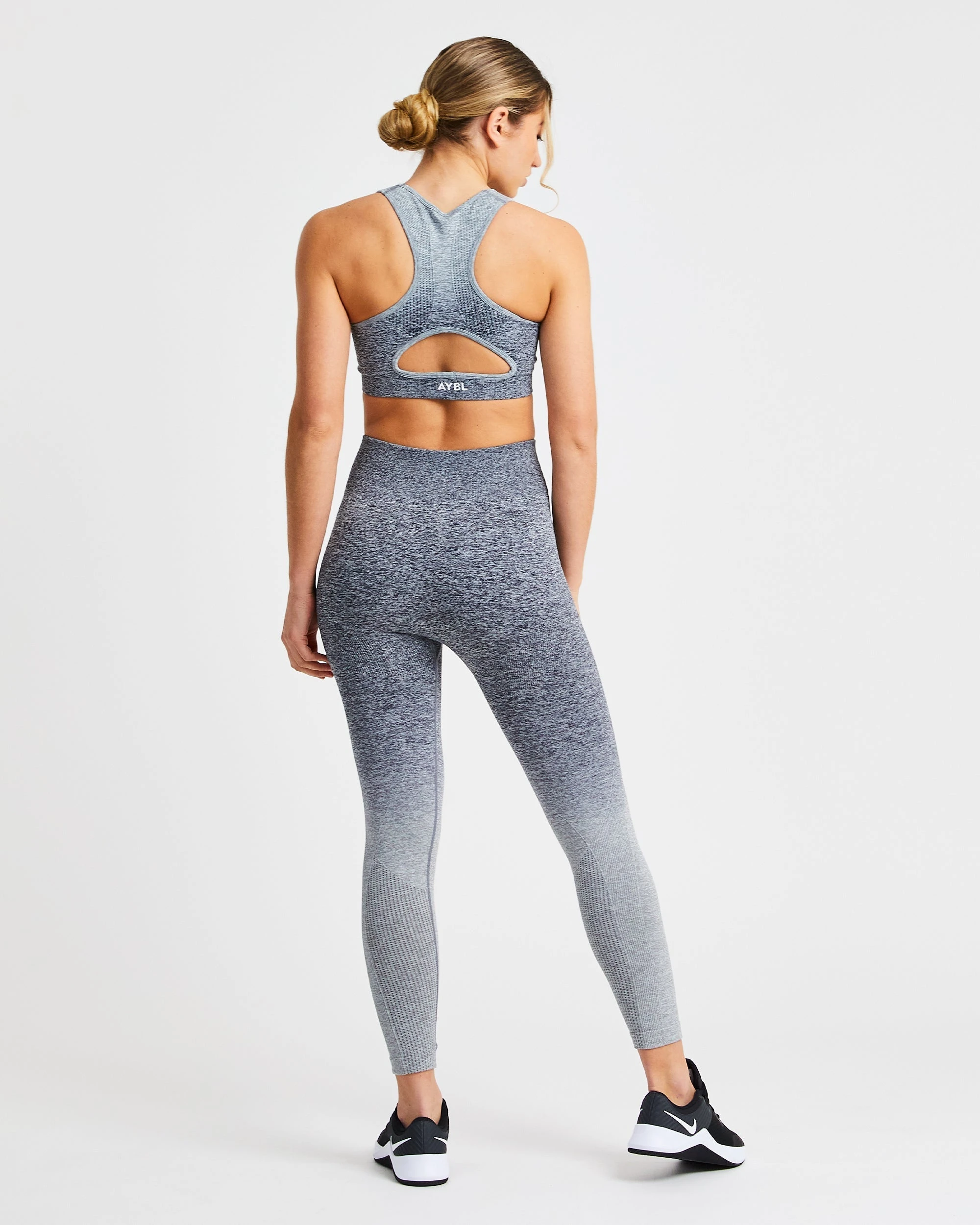 AYBL Pulse Ombré Seamless Sports Bra - Grey - Image 4