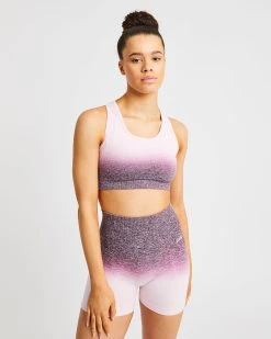 AYBL Pulse Ombré Seamless Sports Bra - Plum