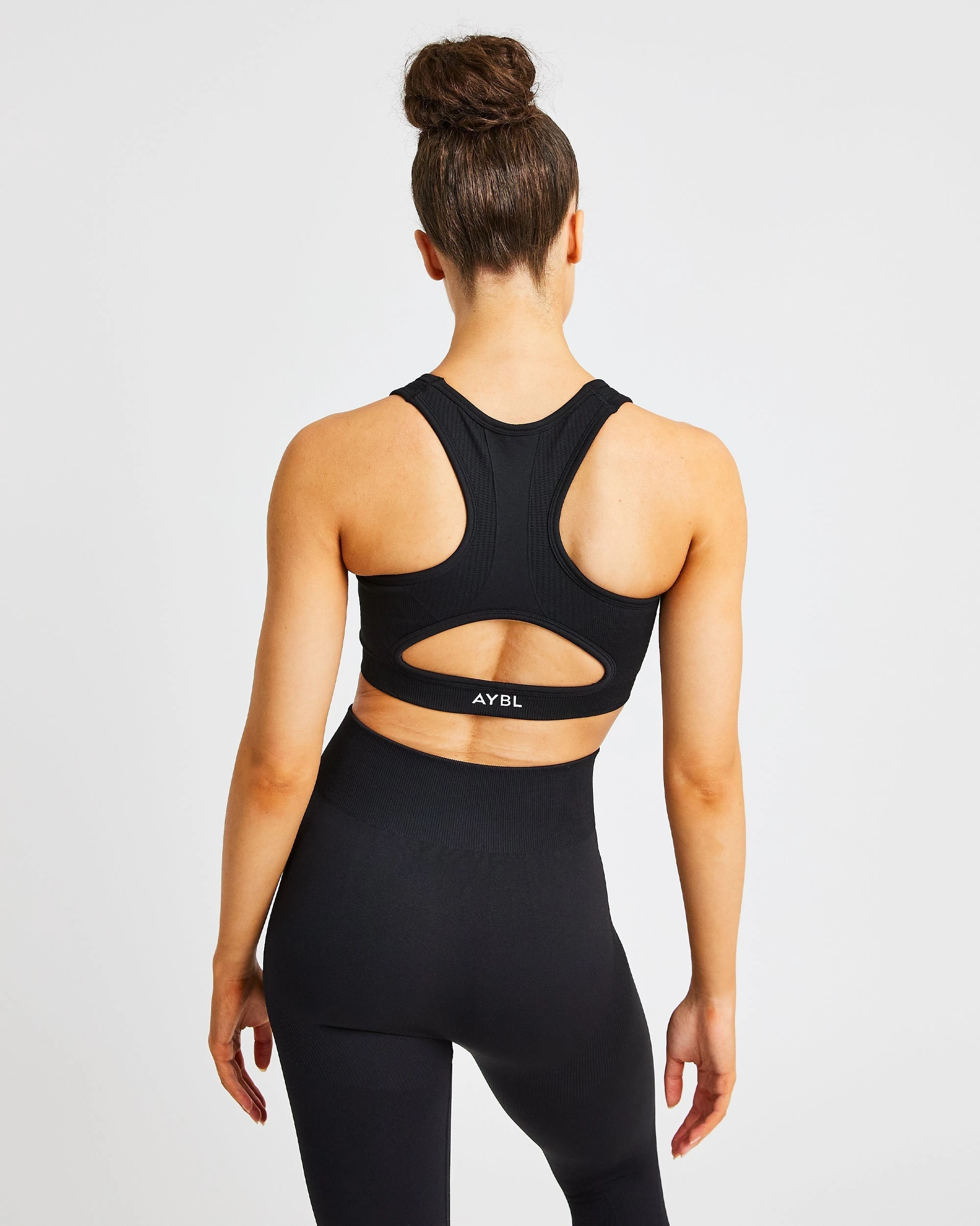 AYBL Pulse Seamless Sports Bra - Black - Image 2