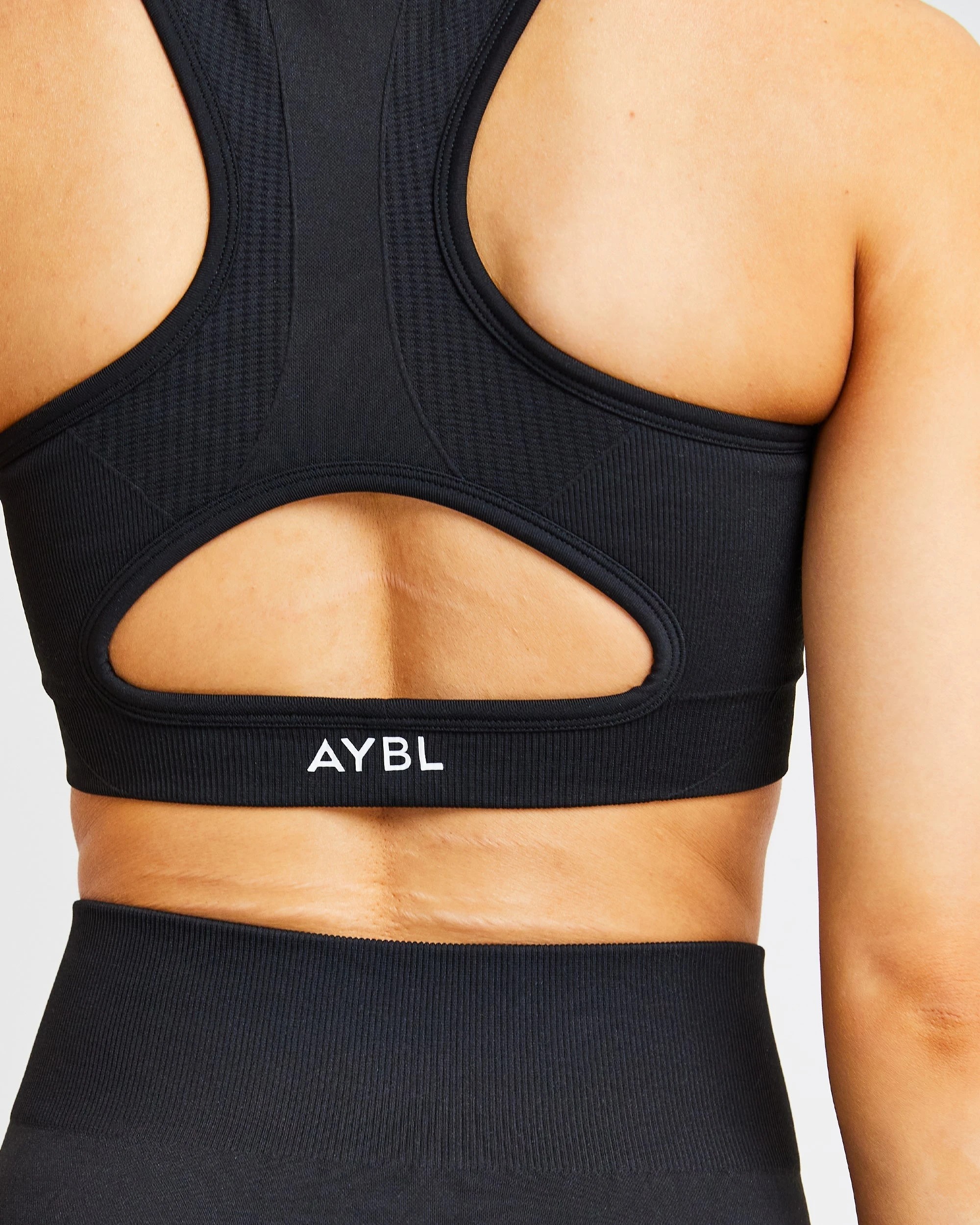AYBL Pulse Seamless Sports Bra - Black - Image 7