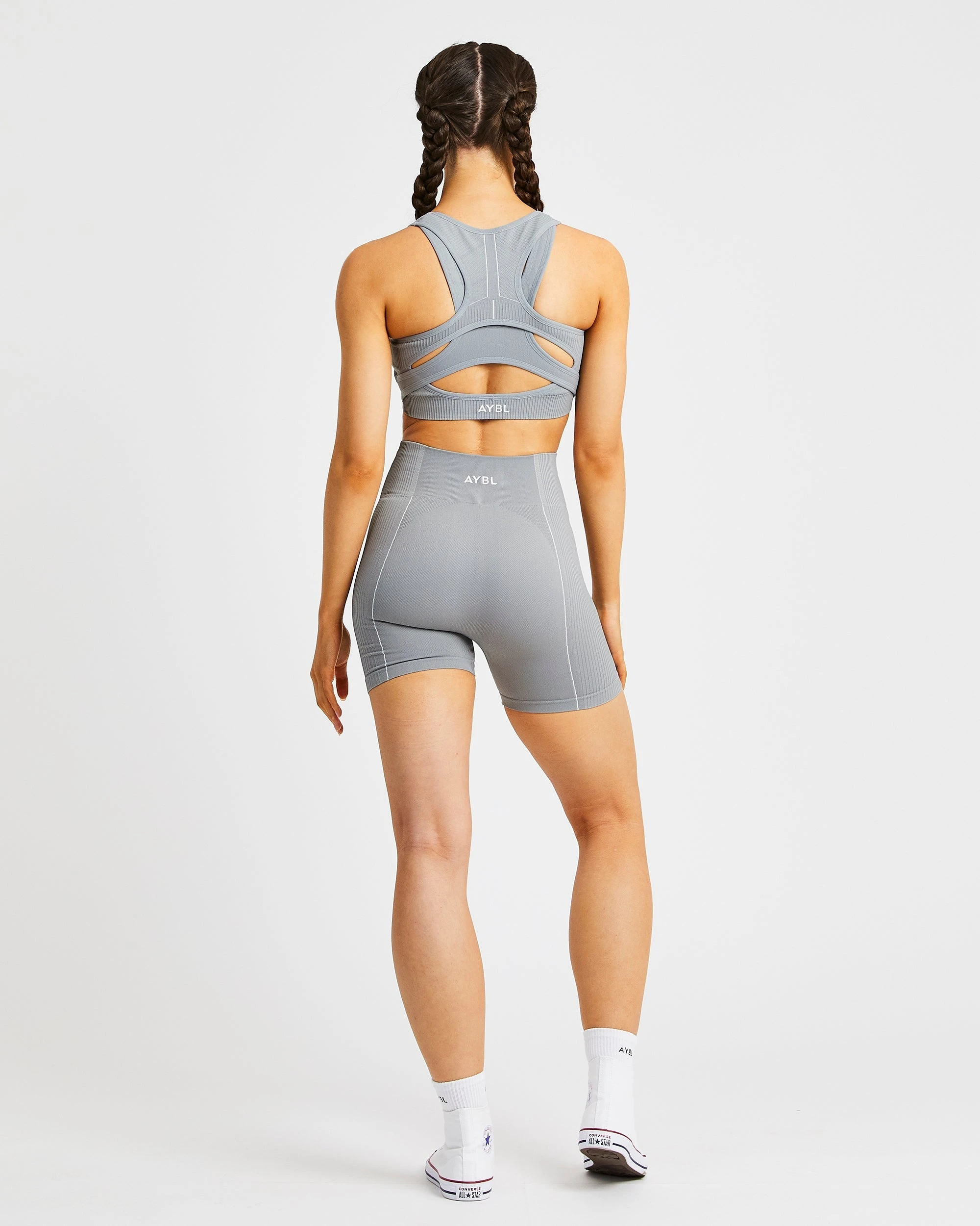 AYBL Reflex Seamless Sports Bra - Grey - Image 4