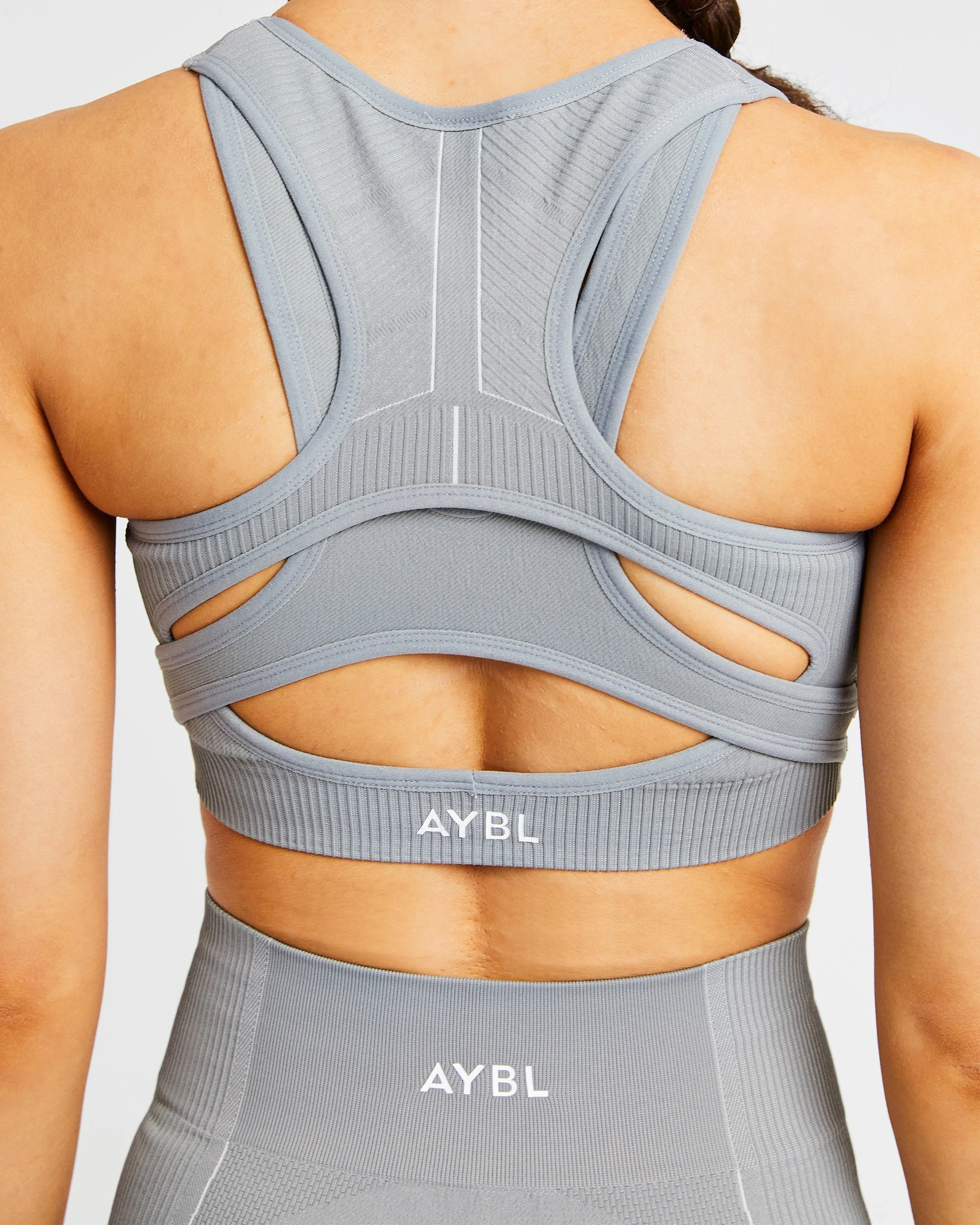 AYBL Reflex Seamless Sports Bra - Grey - Image 8